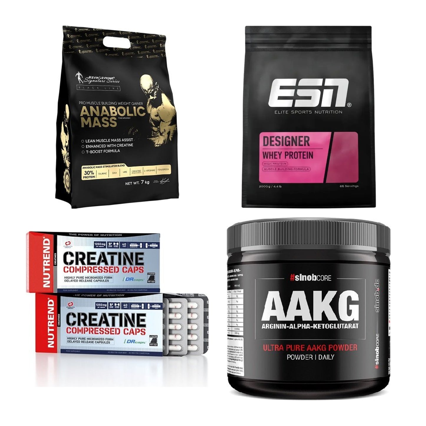 Masseaufbau für Fortgeschrittene: Kevin Levrone Anabolic + 3 weitere – alle enthaltenen Artikel