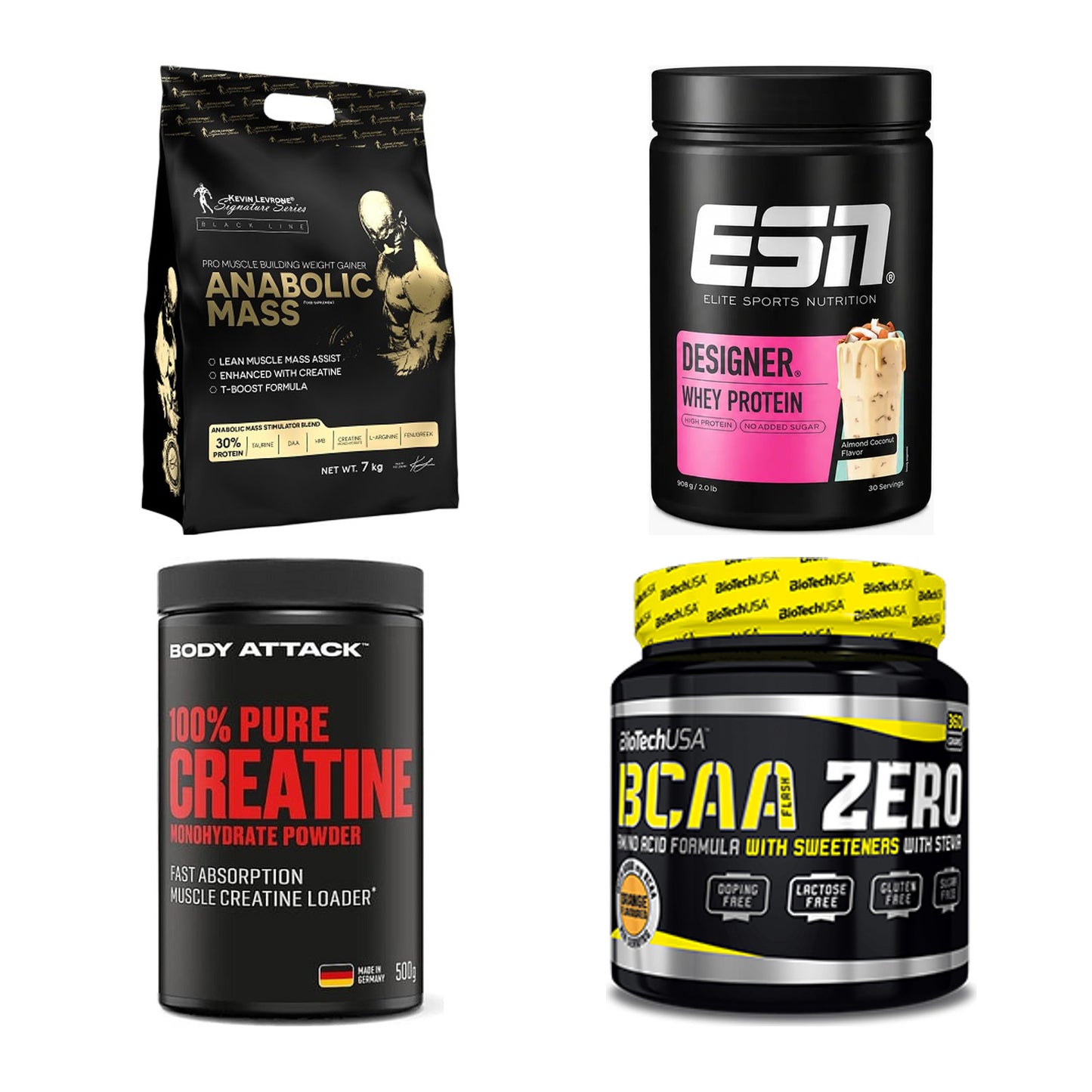 Masseaufbau für Fortgeschrittene: Kevin Levrone Anabolic + 3 weitere – alle enthaltenen Artikel