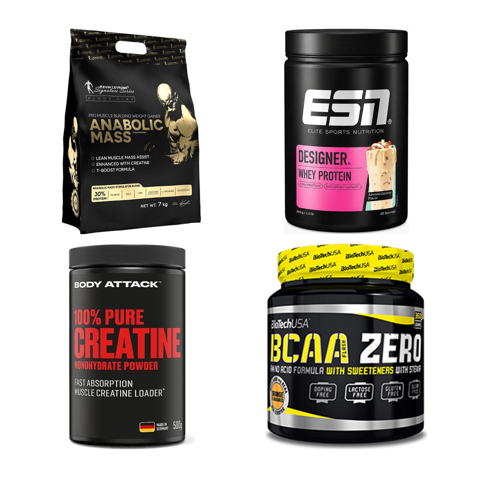 Masseaufbau für Fortgeschrittene: Kevin Levrone Anabolic + 3 weitere – alle enthaltenen Artikel