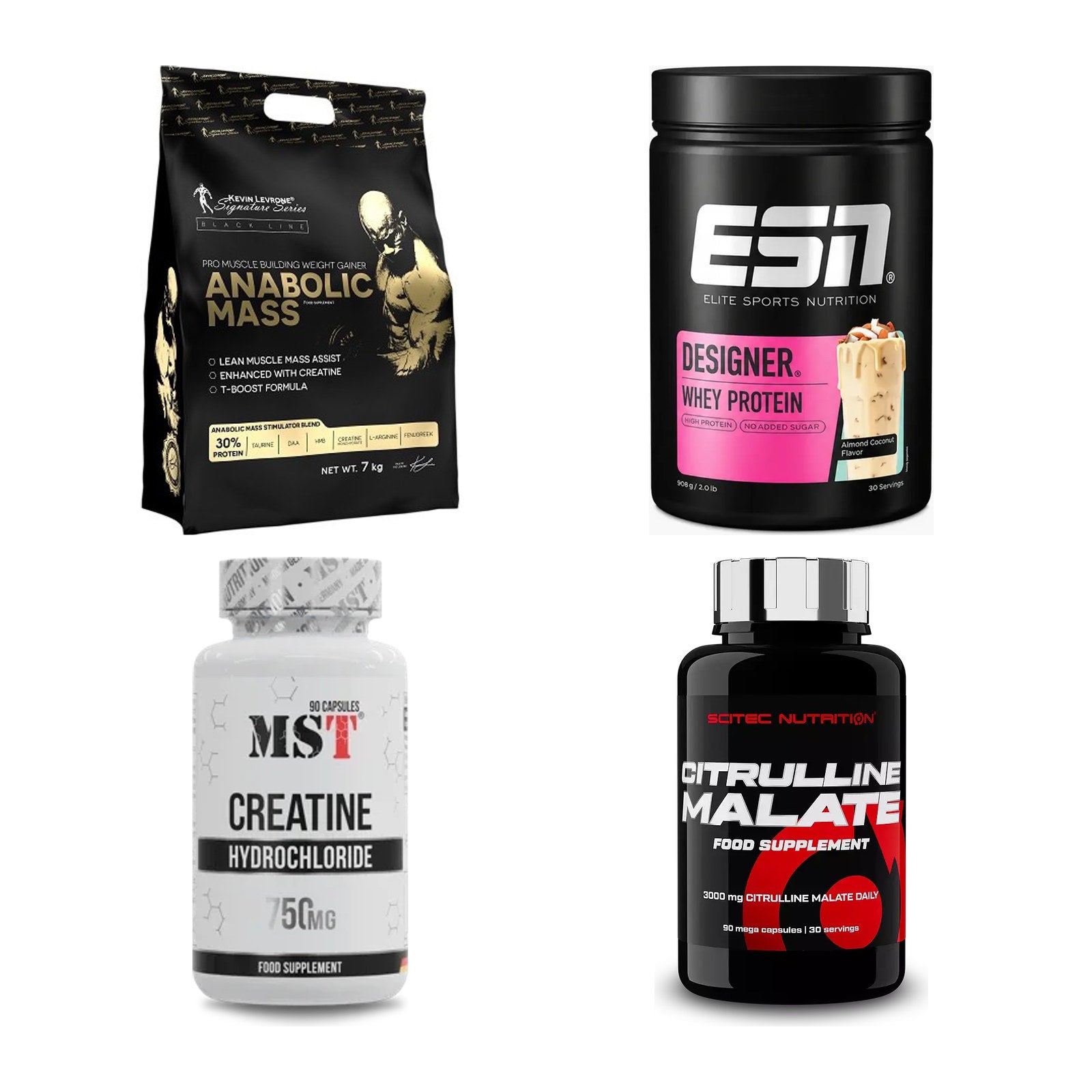 Masseaufbau für Fortgeschrittene: Kevin Levrone Anabolic + 3 weitere – alle enthaltenen Artikel