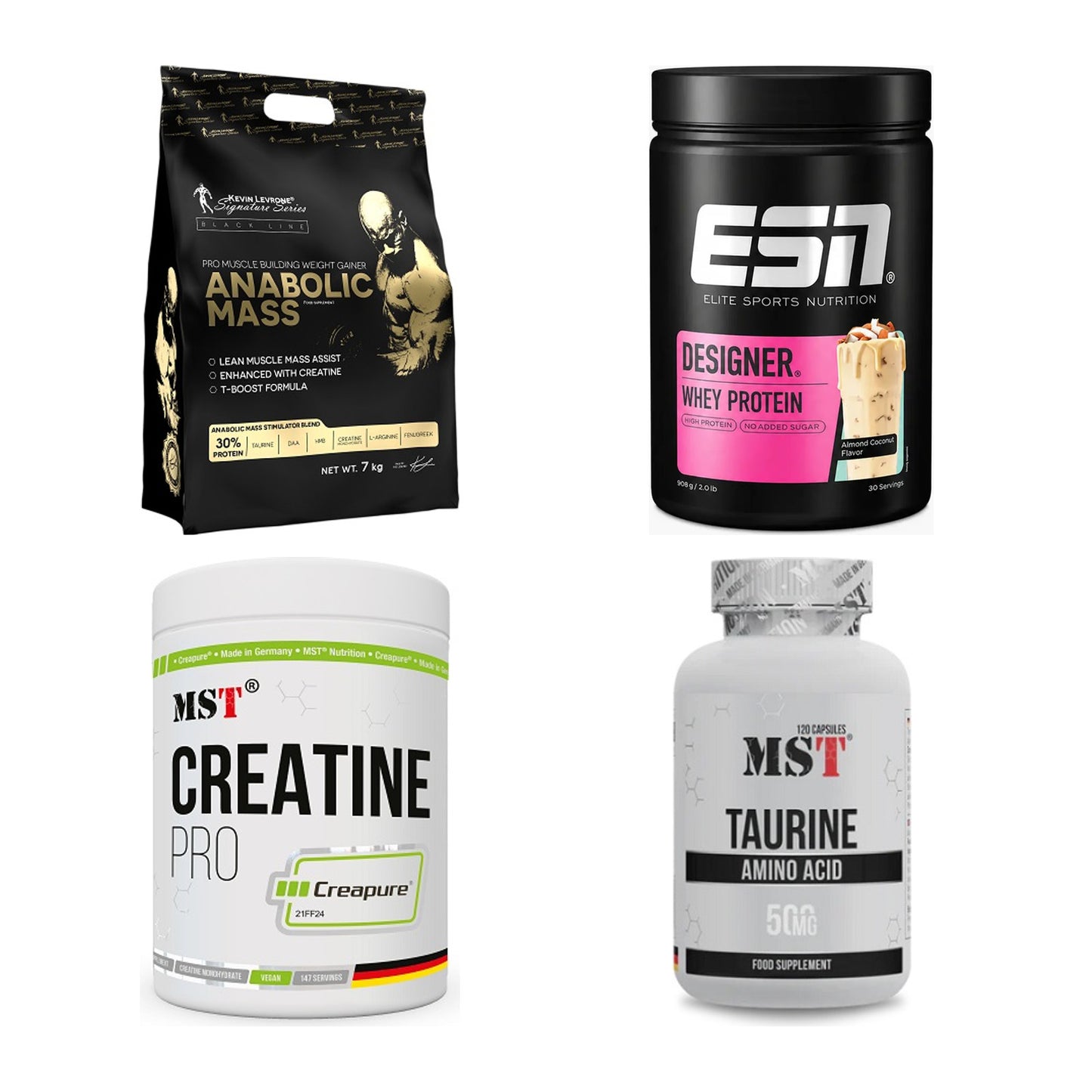 Masseaufbau für Fortgeschrittene: Kevin Levrone Anabolic + 3 weitere – alle enthaltenen Artikel