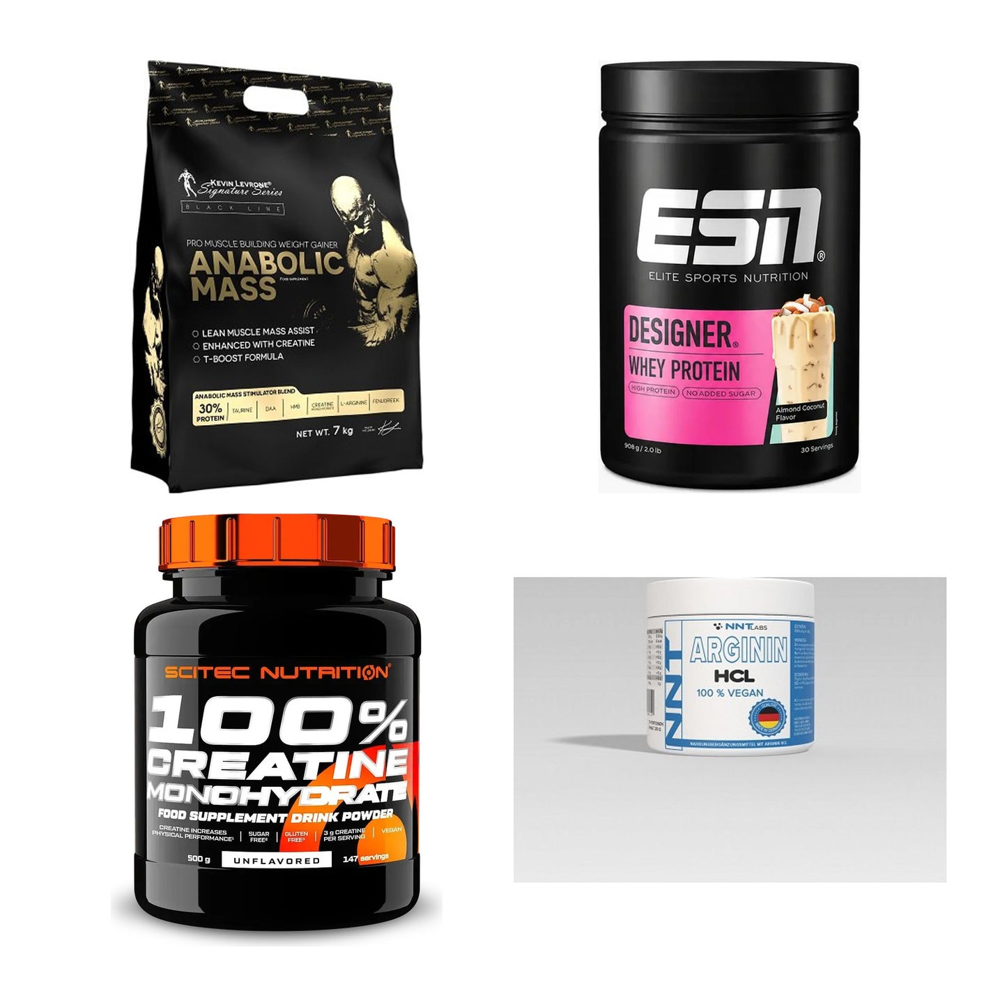 Masseaufbau für Fortgeschrittene: Kevin Levrone Anabolic + 3 weitere – alle enthaltenen Artikel