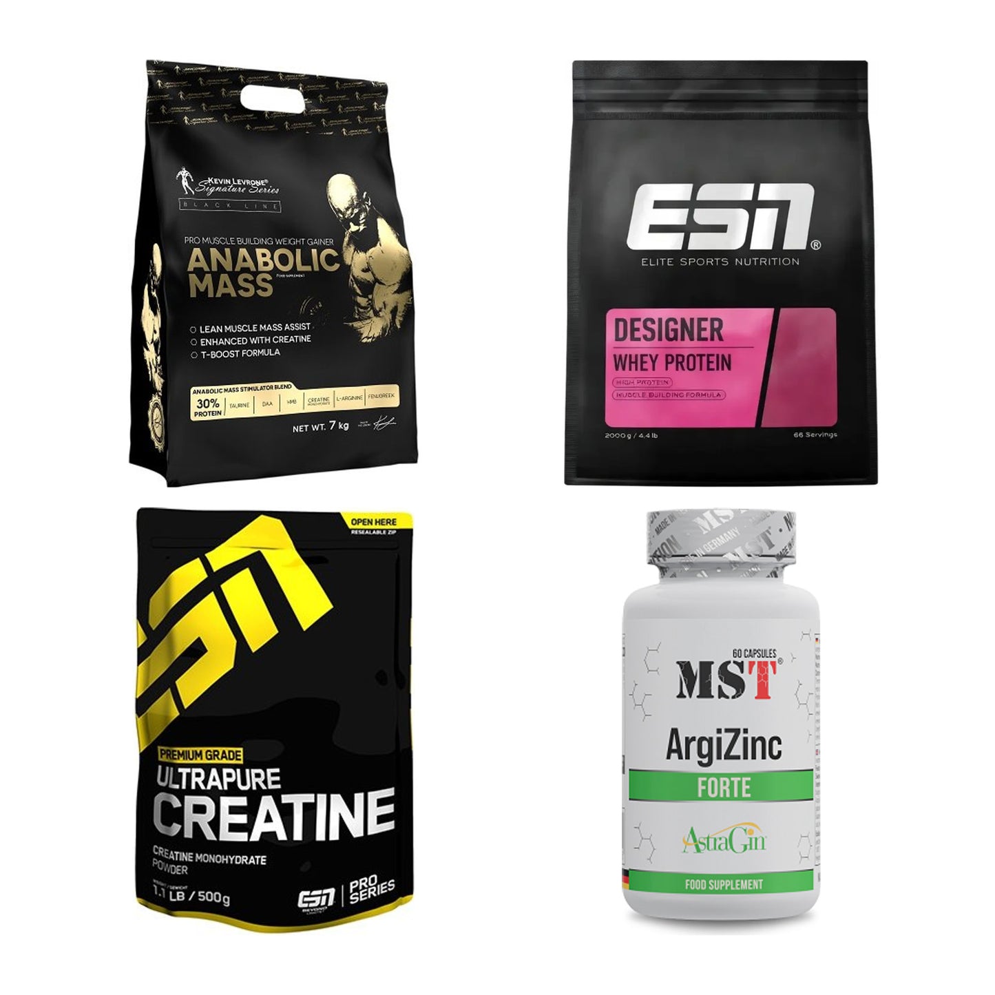 Masseaufbau für Fortgeschrittene: Kevin Levrone Anabolic + 3 weitere – alle enthaltenen Artikel