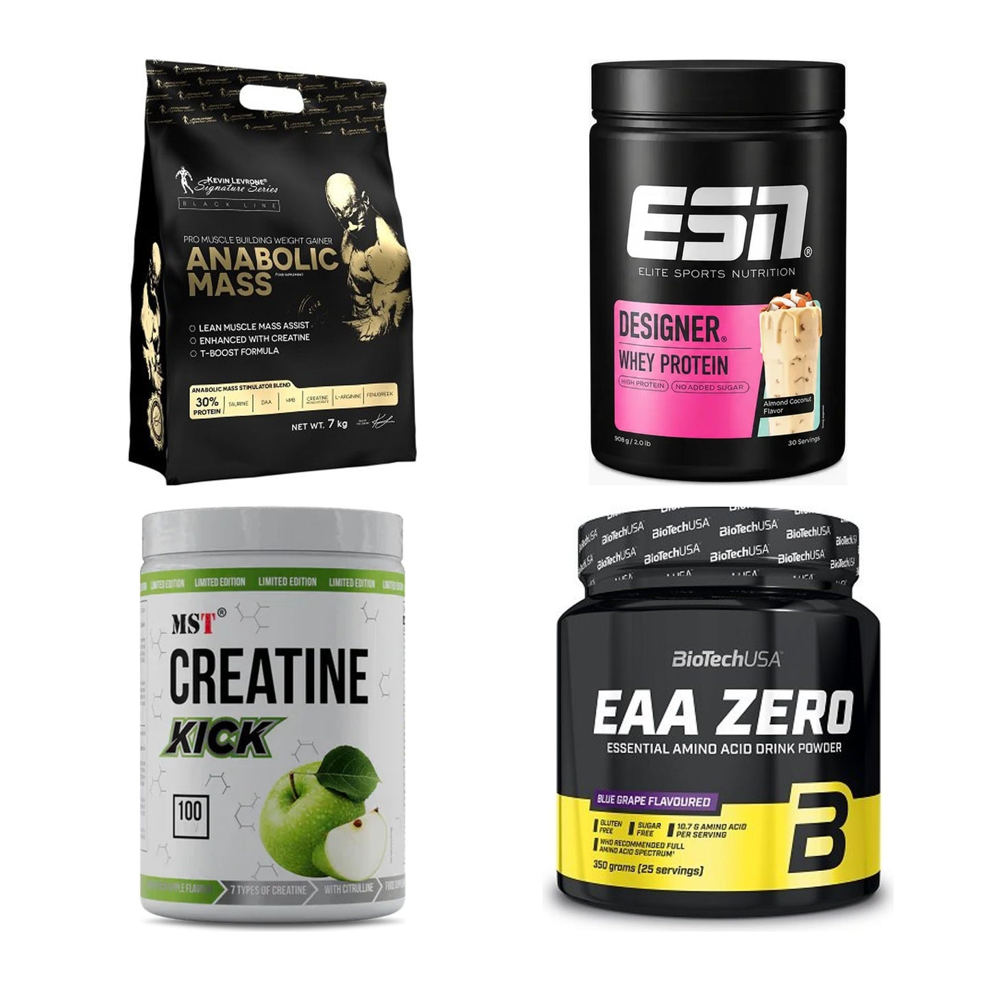 Masseaufbau für Fortgeschrittene: Kevin Levrone Anabolic + 3 weitere – alle enthaltenen Artikel