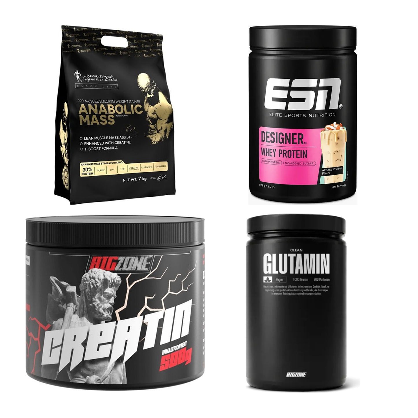 Masseaufbau für Fortgeschrittene: Kevin Levrone Anabolic + 3 weitere – alle enthaltenen Artikel