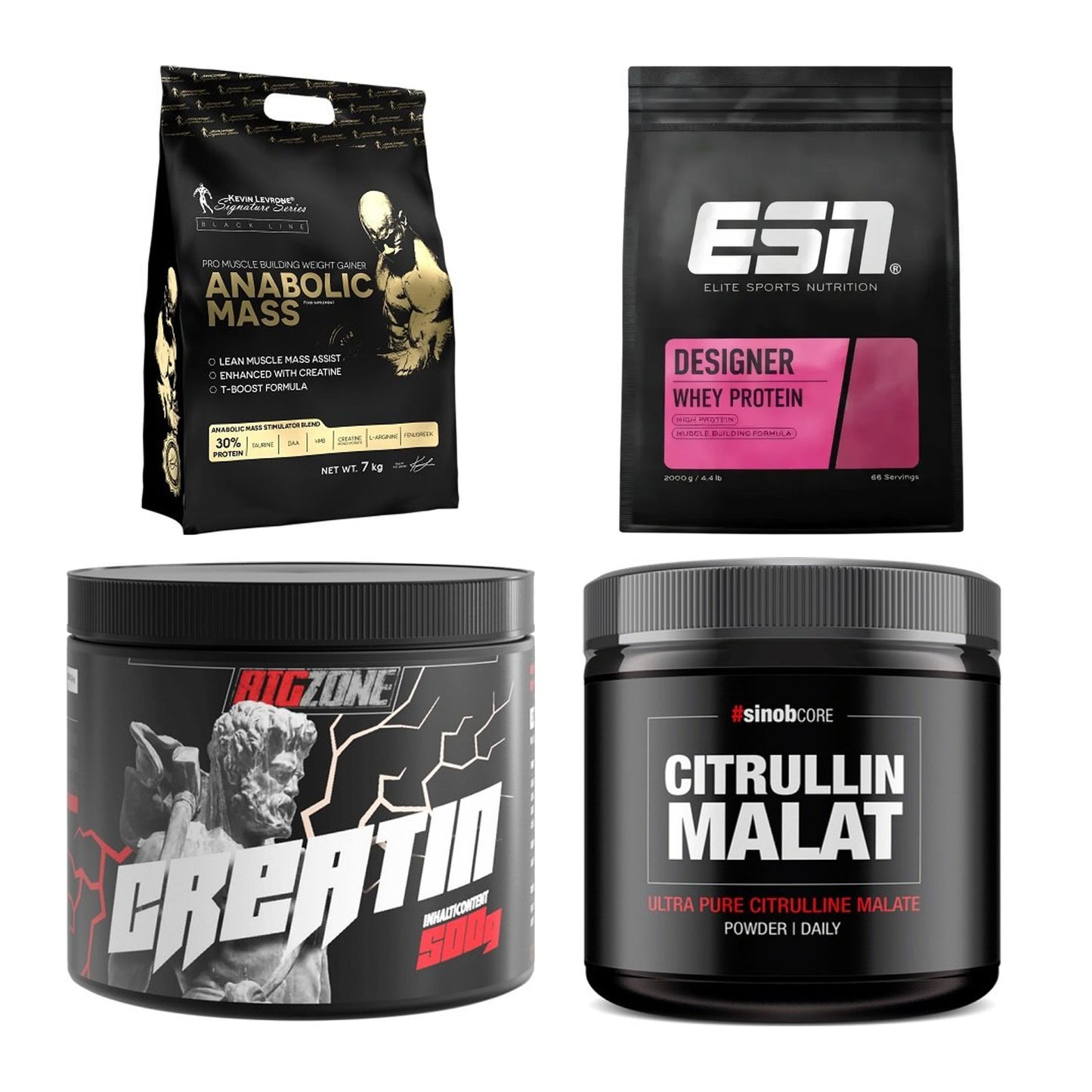 Masseaufbau für Fortgeschrittene: Kevin Levrone Anabolic + 3 weitere – alle enthaltenen Artikel