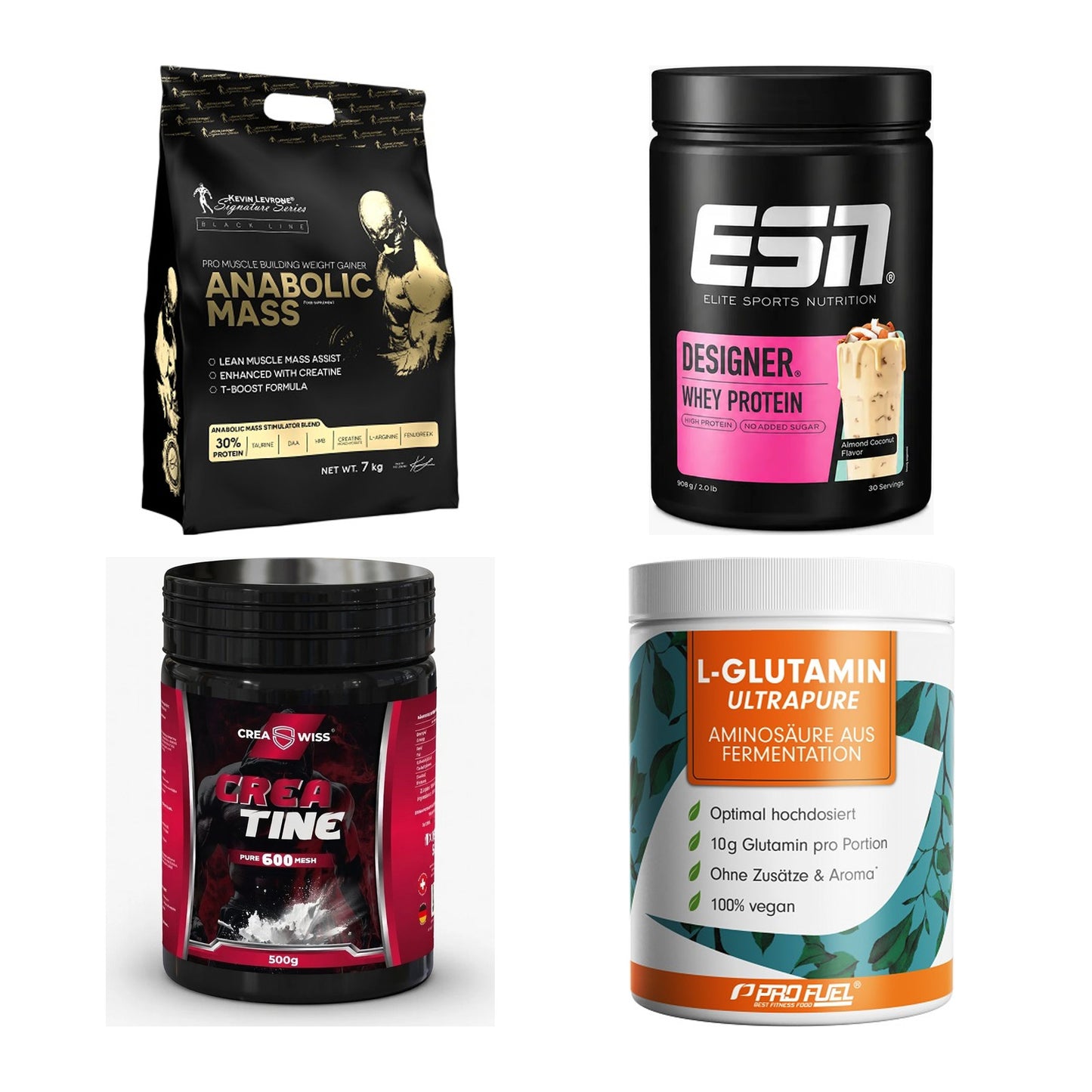 Masseaufbau für Fortgeschrittene: Kevin Levrone Anabolic + 3 weitere – alle enthaltenen Artikel
