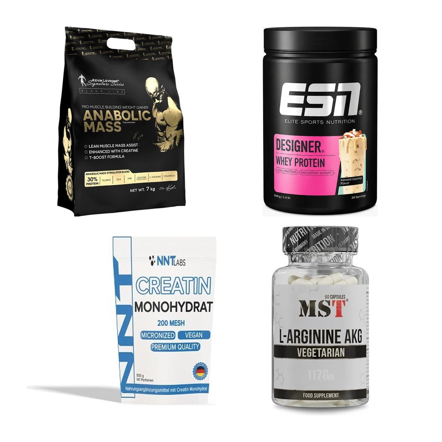 Masseaufbau für Fortgeschrittene: Kevin Levrone Anabolic + 3 weitere – alle enthaltenen Artikel
