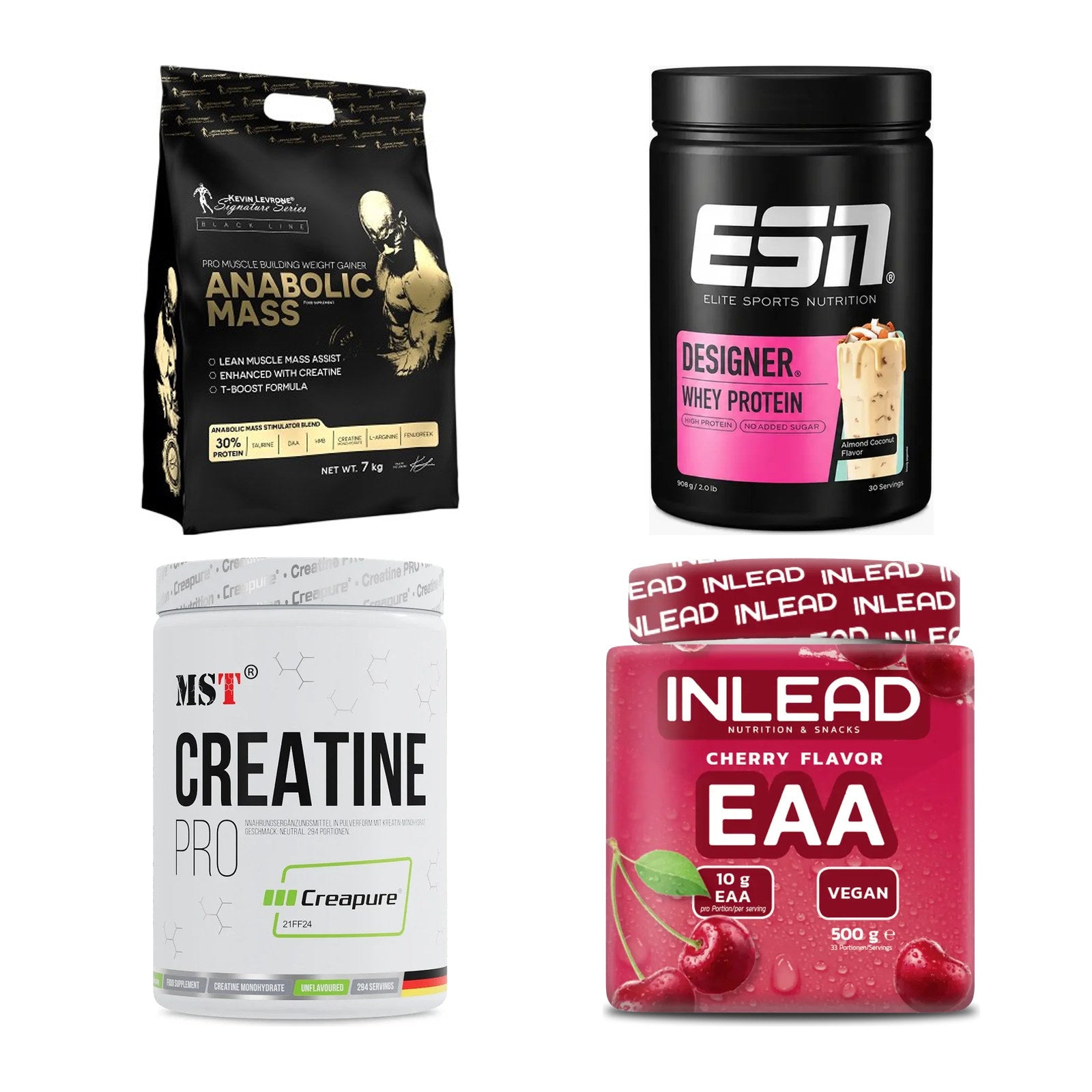 Masseaufbau für Fortgeschrittene: Kevin Levrone Anabolic + 3 weitere – alle enthaltenen Artikel
