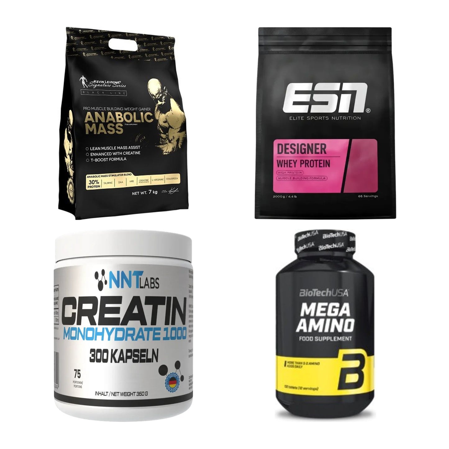 Masseaufbau für Fortgeschrittene: Kevin Levrone Anabolic + 3 weitere – alle enthaltenen Artikel