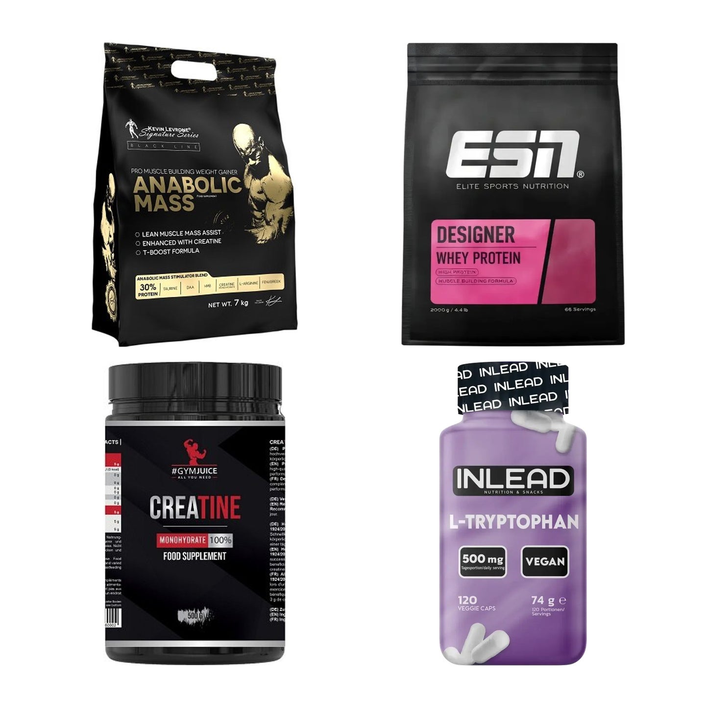 Masseaufbau für Fortgeschrittene: Kevin Levrone Anabolic + 3 weitere – alle enthaltenen Artikel