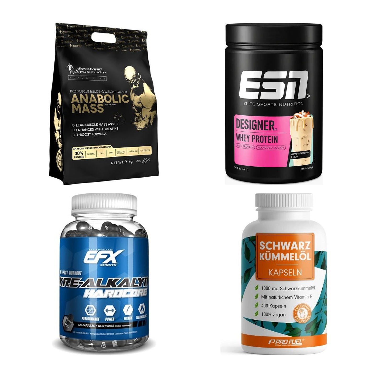 Masseaufbau für Fortgeschrittene: Kevin Levrone Anabolic + 3 weitere – alle enthaltenen Artikel