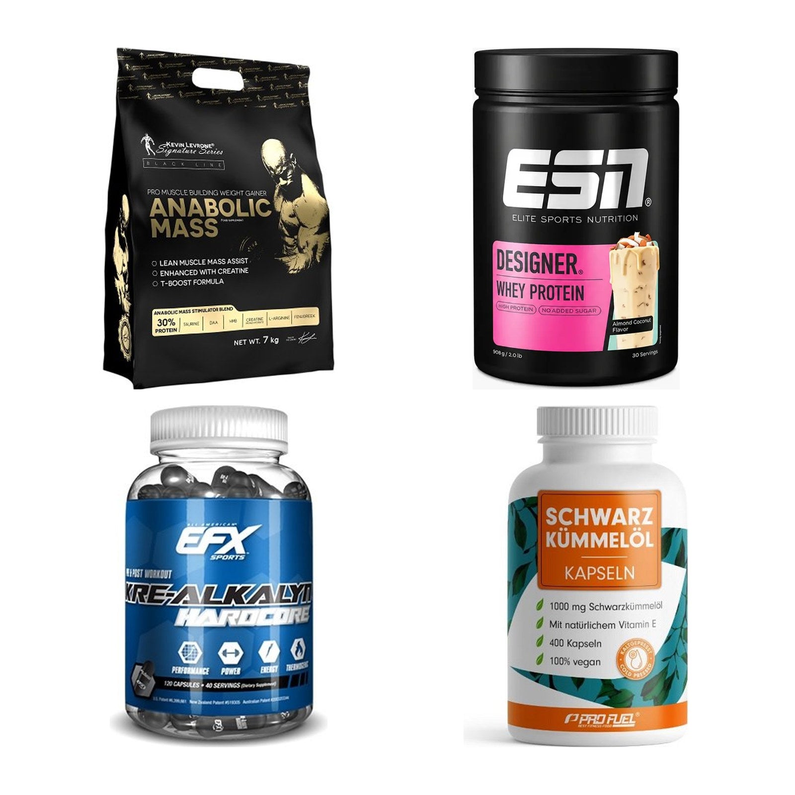 Masseaufbau für Fortgeschrittene: Kevin Levrone Anabolic + 3 weitere – alle enthaltenen Artikel