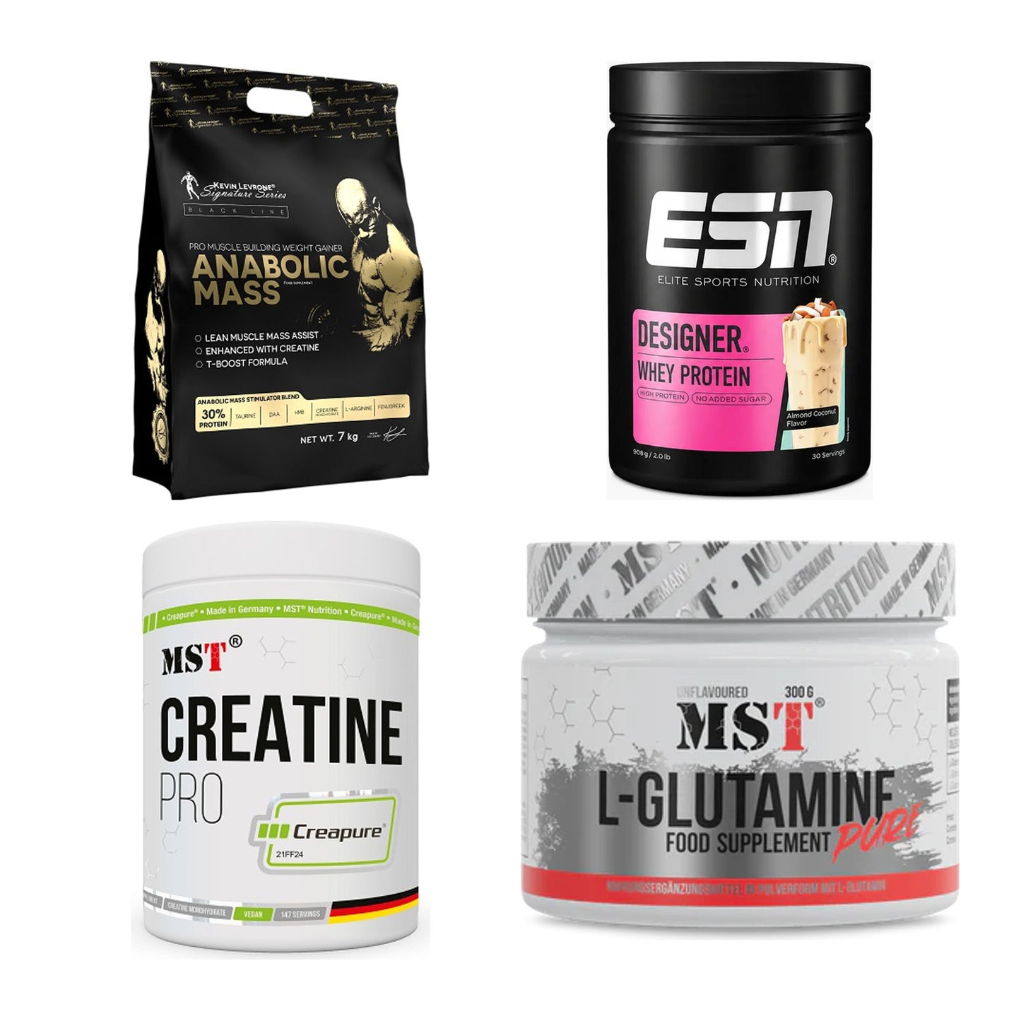 Masseaufbau für Fortgeschrittene: Kevin Levrone Anabolic + 3 weitere – alle enthaltenen Artikel