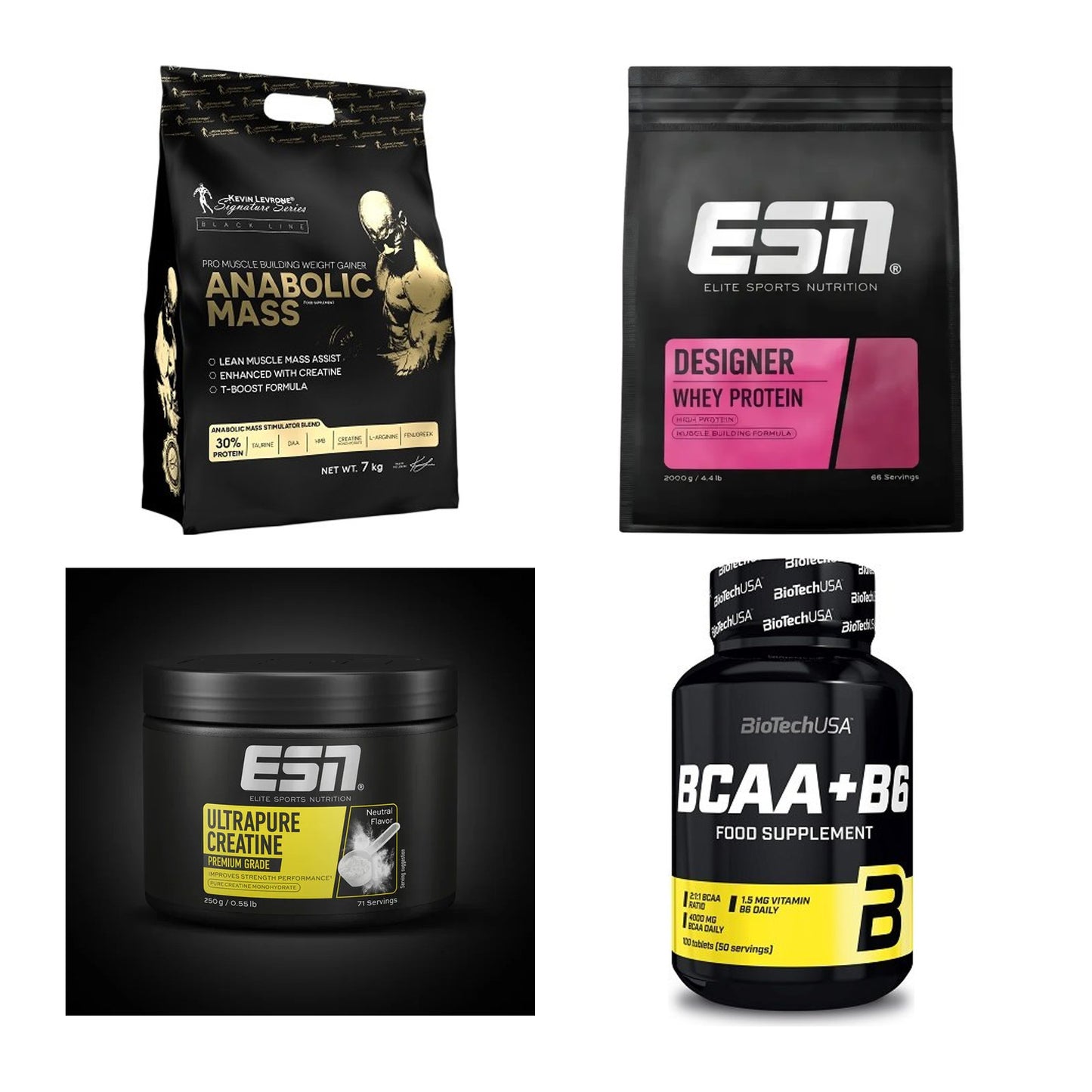 Masseaufbau für Fortgeschrittene: Kevin Levrone Anabolic + 3 weitere – alle enthaltenen Artikel