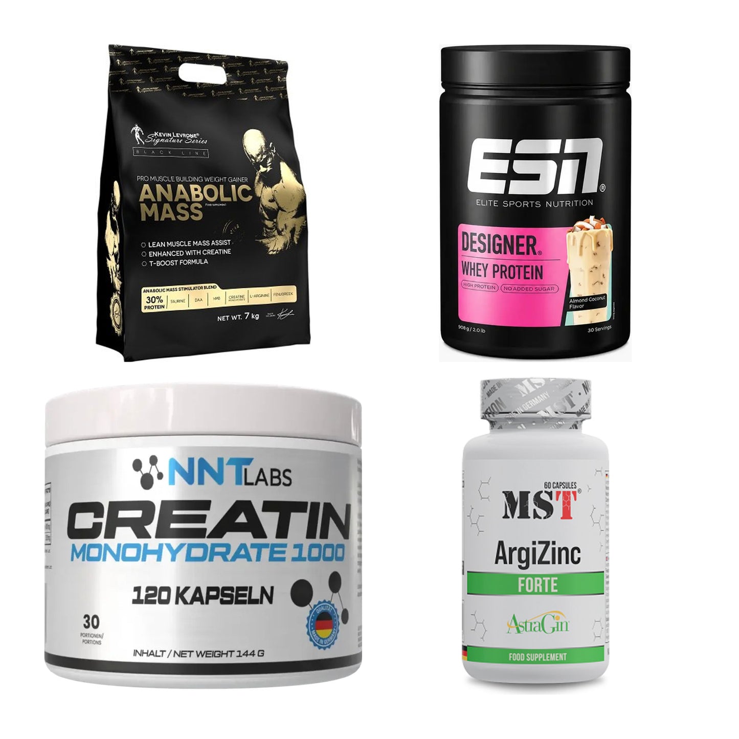 Masseaufbau für Fortgeschrittene: Kevin Levrone Anabolic + 3 weitere – alle enthaltenen Artikel