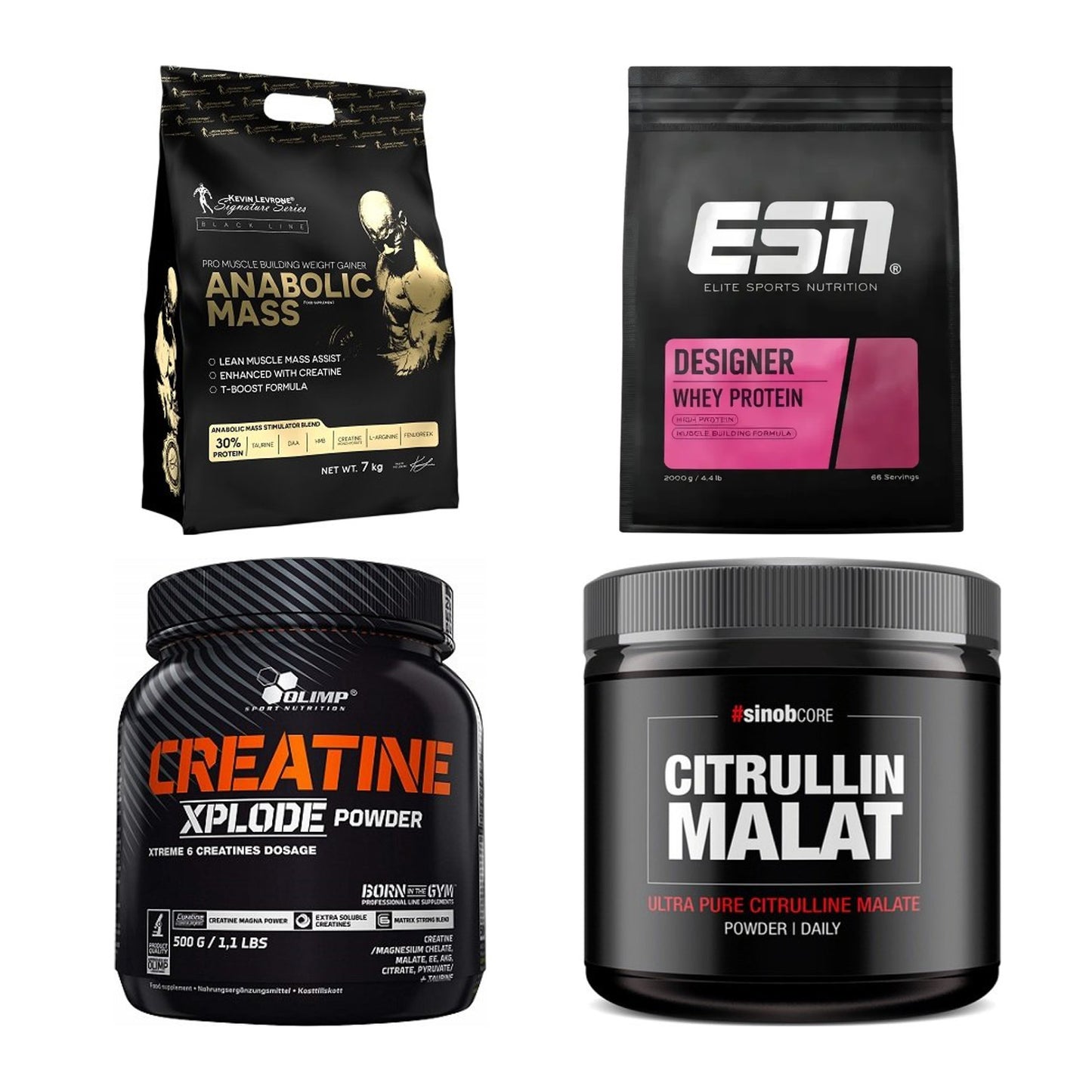 Masseaufbau für Fortgeschrittene: Kevin Levrone Anabolic + 3 weitere – alle enthaltenen Artikel