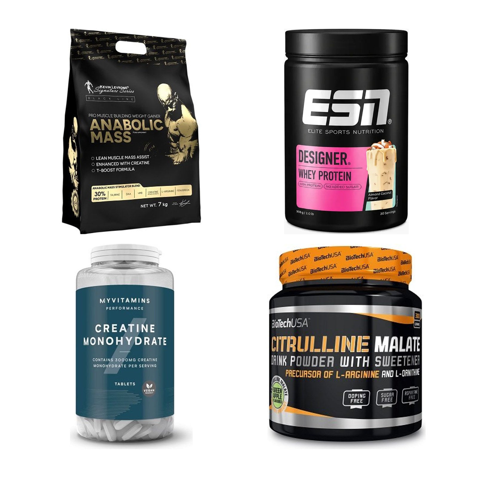 Masseaufbau für Fortgeschrittene: Kevin Levrone Anabolic + 3 weitere – alle enthaltenen Artikel