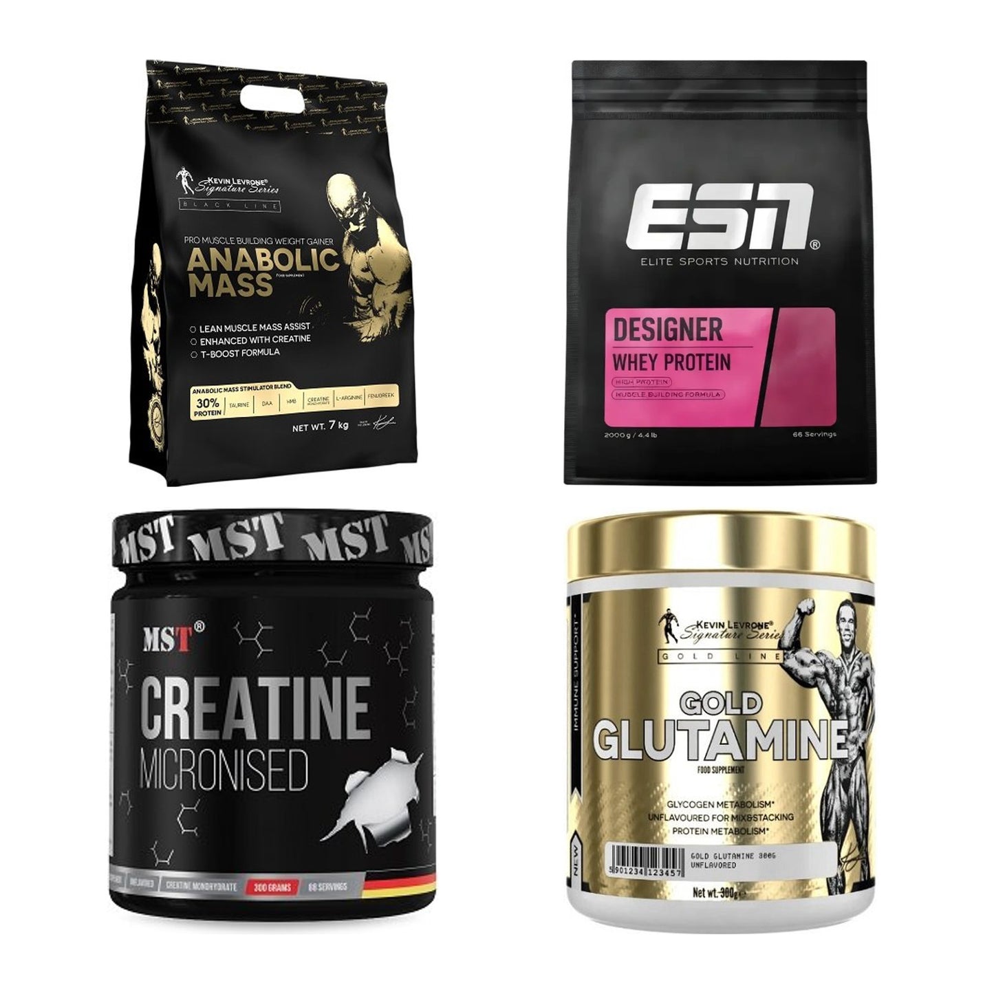 Masseaufbau für Fortgeschrittene: Kevin Levrone Anabolic + 3 weitere – alle enthaltenen Artikel