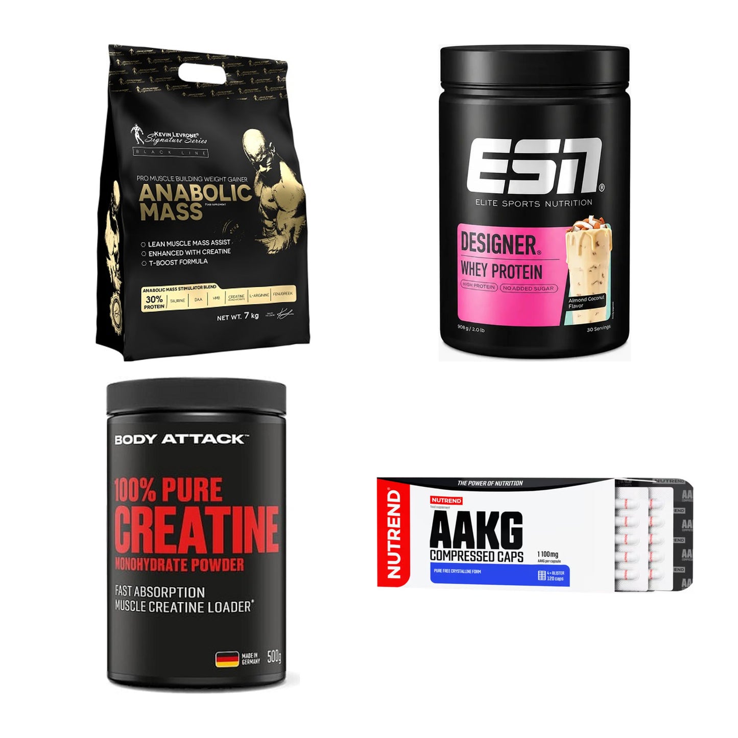 Masseaufbau für Fortgeschrittene: Kevin Levrone Anabolic + 3 weitere – alle enthaltenen Artikel