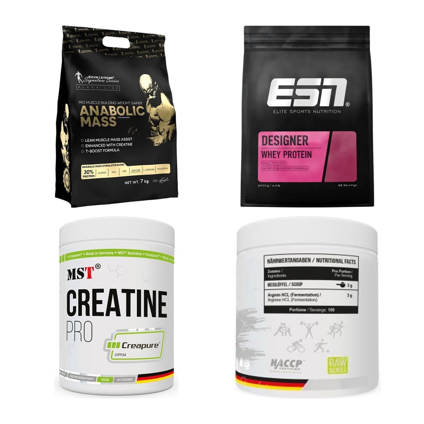 Masseaufbau für Fortgeschrittene: Kevin Levrone Anabolic + 3 weitere – alle enthaltenen Artikel
