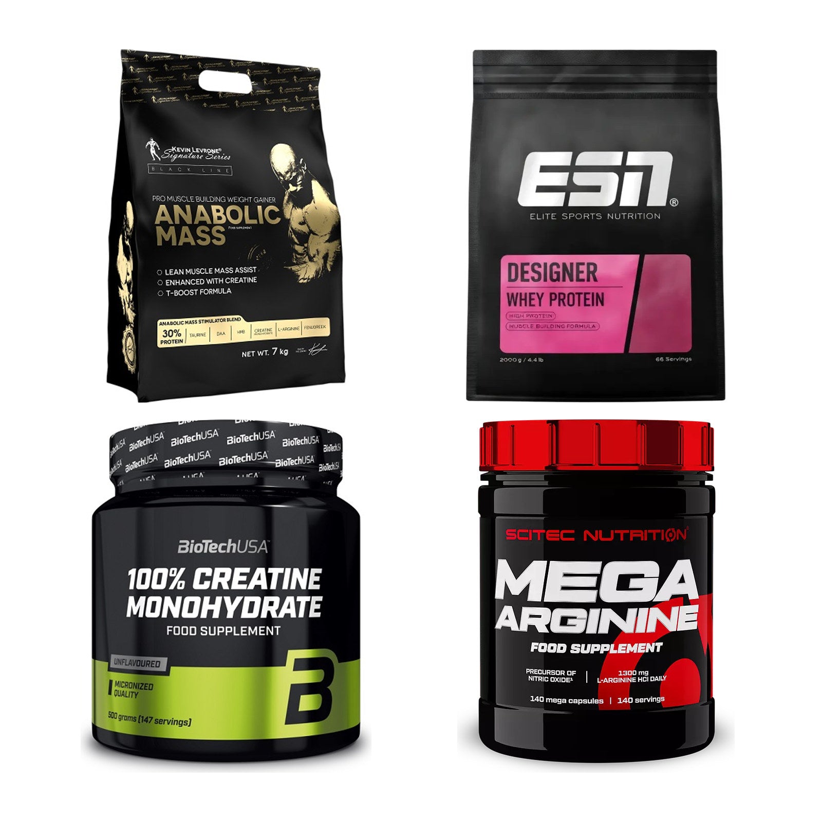 Masseaufbau für Fortgeschrittene: Kevin Levrone Anabolic + 3 weitere – alle enthaltenen Artikel