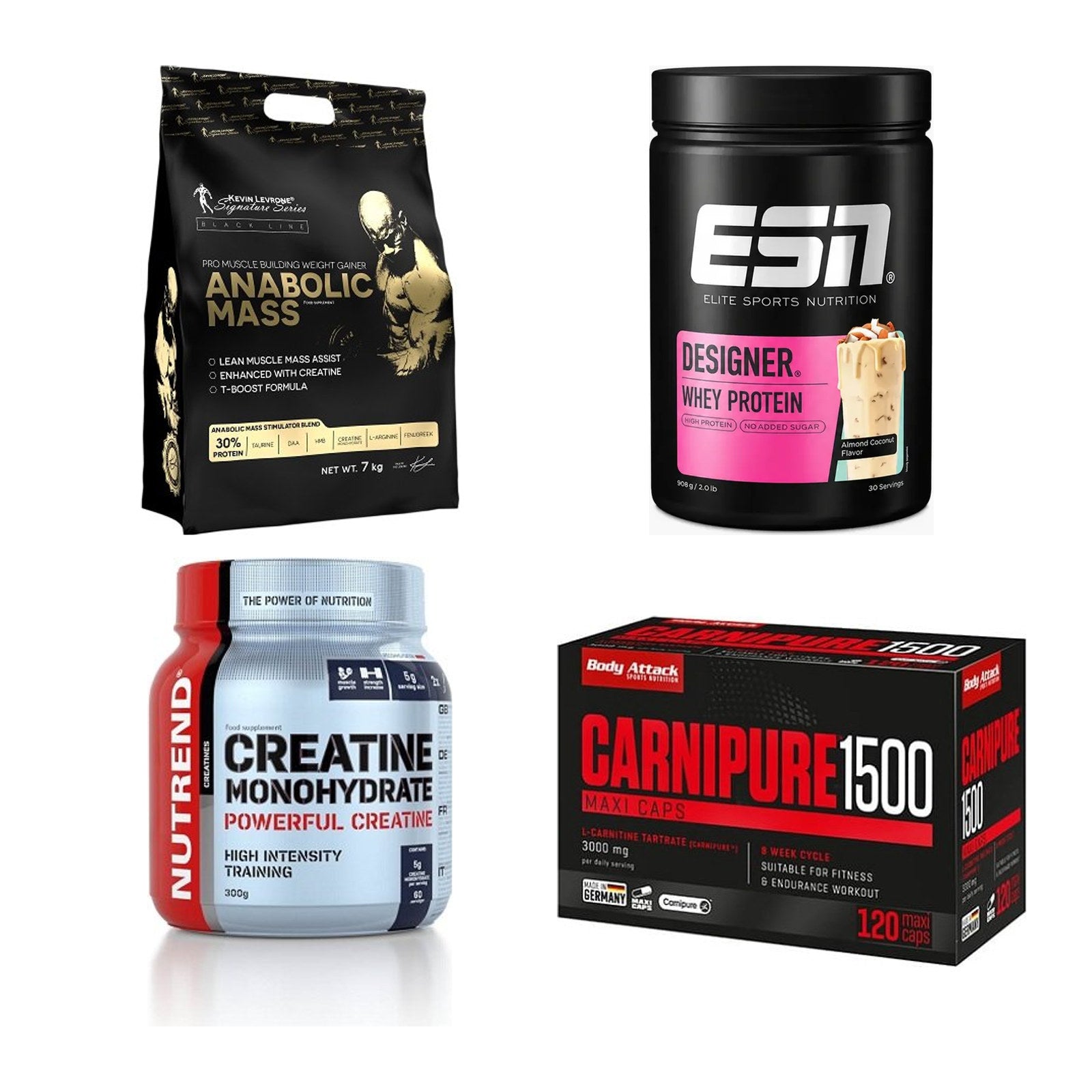 Masseaufbau für Fortgeschrittene: Kevin Levrone Anabolic + 3 weitere – alle enthaltenen Artikel