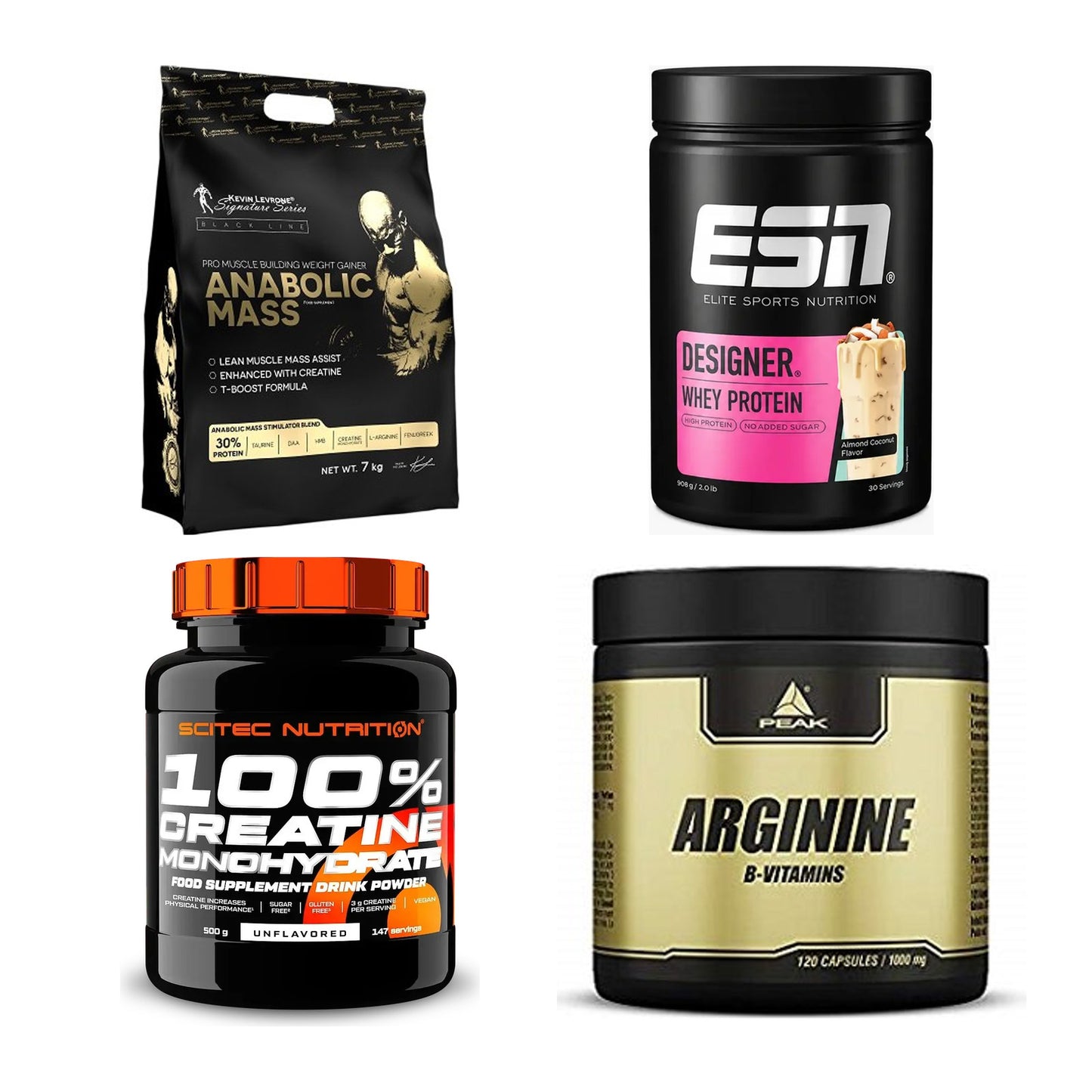 Masseaufbau für Fortgeschrittene: Kevin Levrone Anabolic + 3 weitere – alle enthaltenen Artikel
