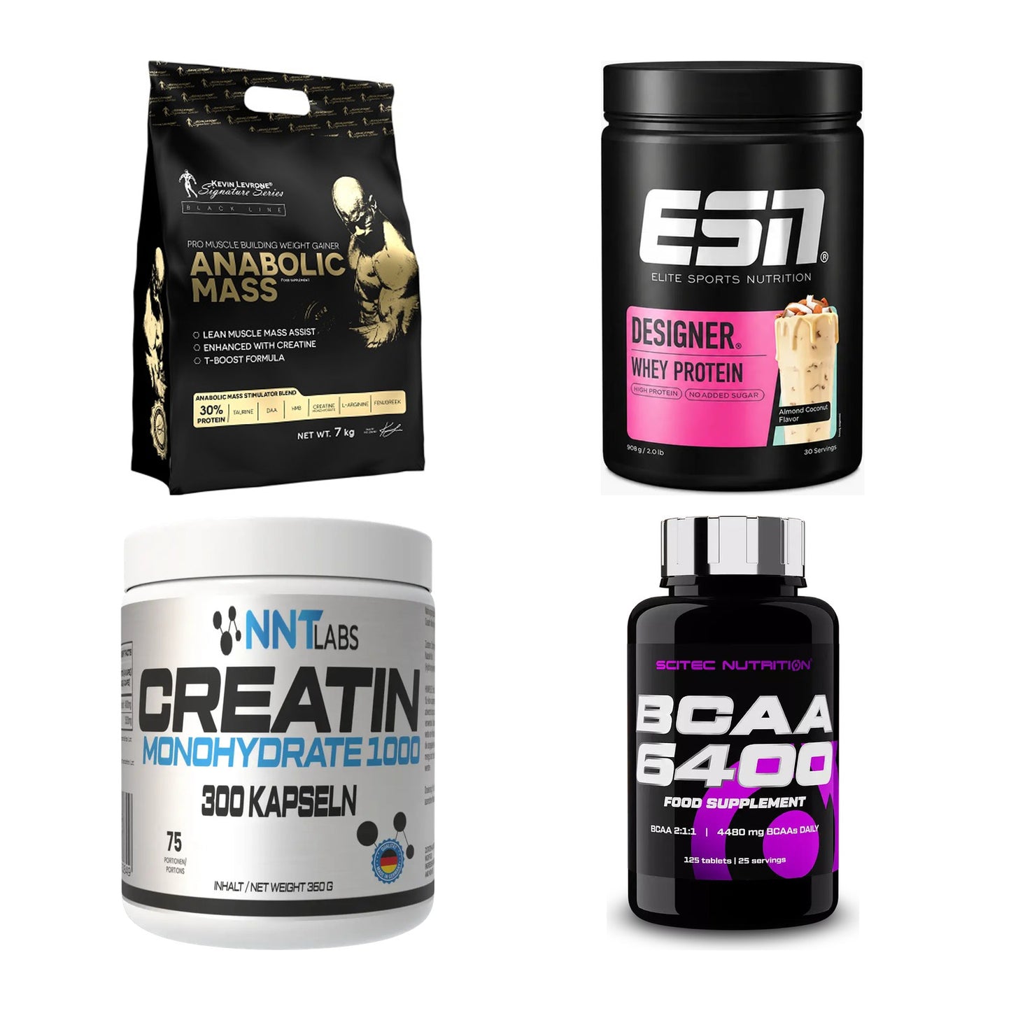 Masseaufbau für Fortgeschrittene: Kevin Levrone Anabolic + 3 weitere – alle enthaltenen Artikel