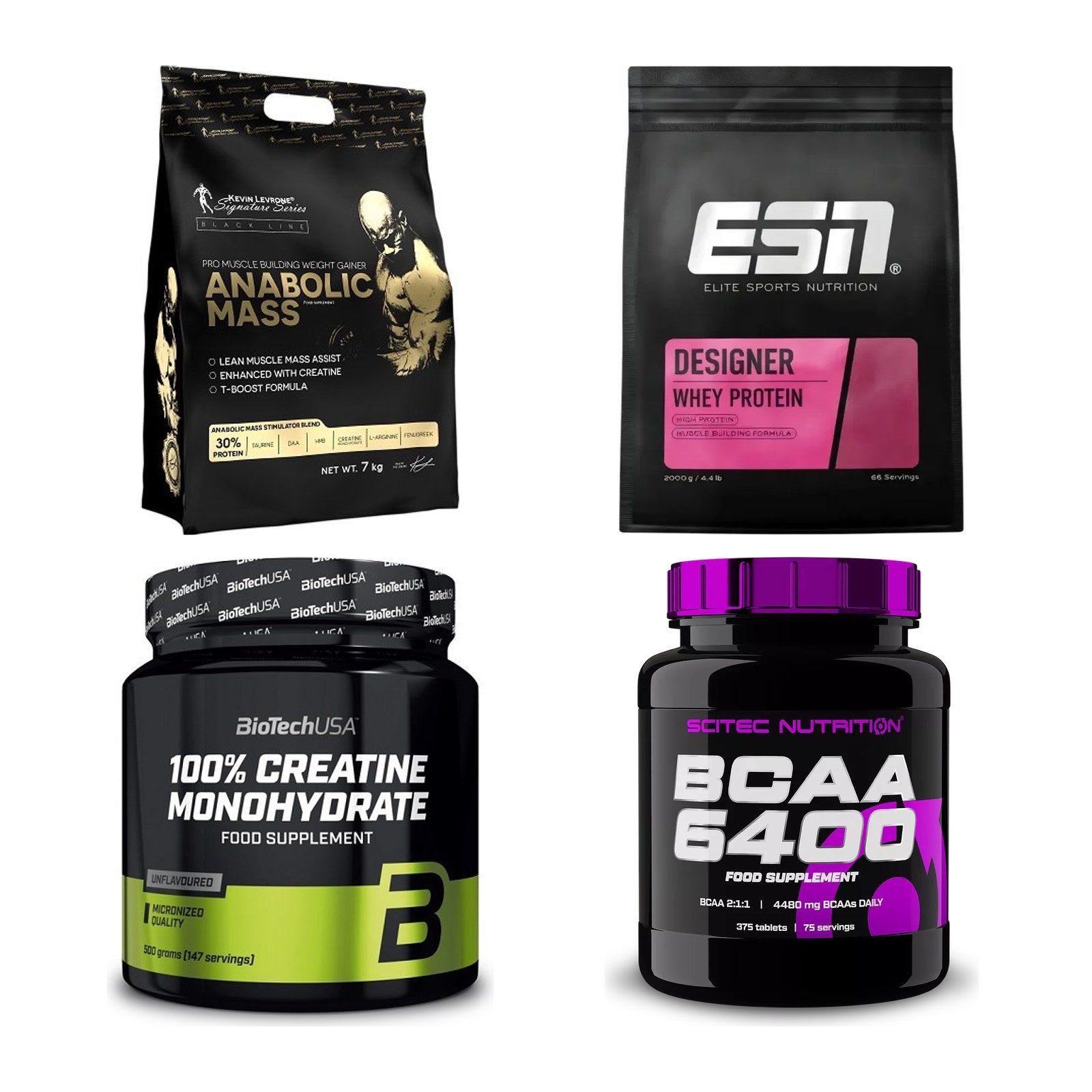 Masseaufbau für Fortgeschrittene: Kevin Levrone Anabolic + 3 weitere – alle enthaltenen Artikel