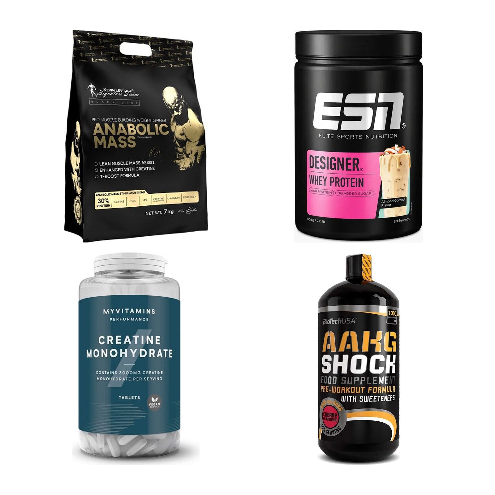 Masseaufbau für Fortgeschrittene: Kevin Levrone Anabolic + 3 weitere – alle enthaltenen Artikel