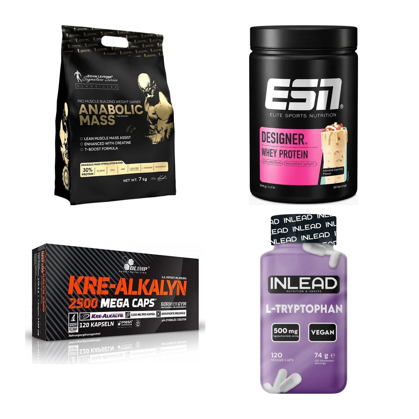 Masseaufbau für Fortgeschrittene: Kevin Levrone Anabolic + 3 weitere – alle enthaltenen Artikel