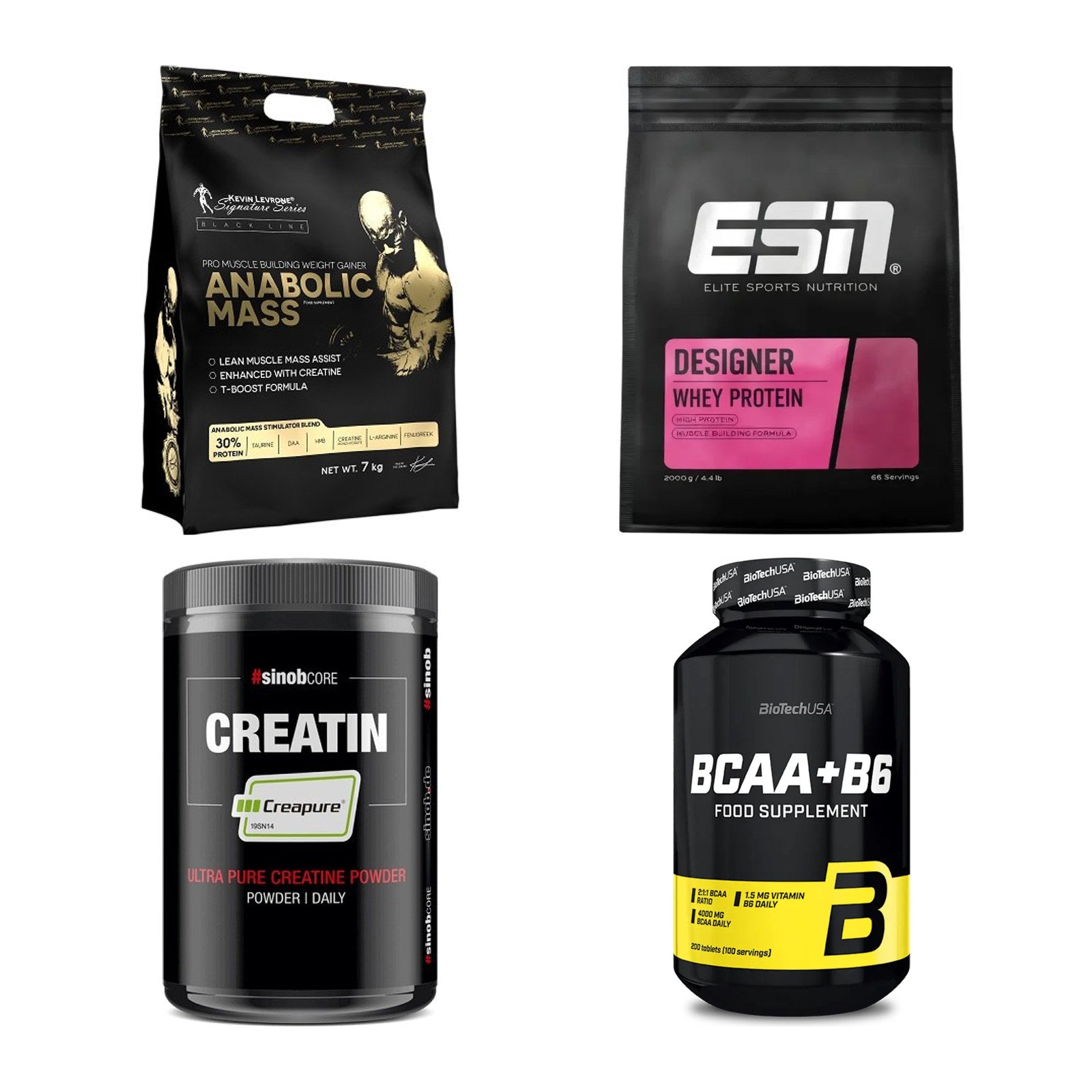Masseaufbau für Fortgeschrittene: Kevin Levrone Anabolic + 3 weitere – alle enthaltenen Artikel