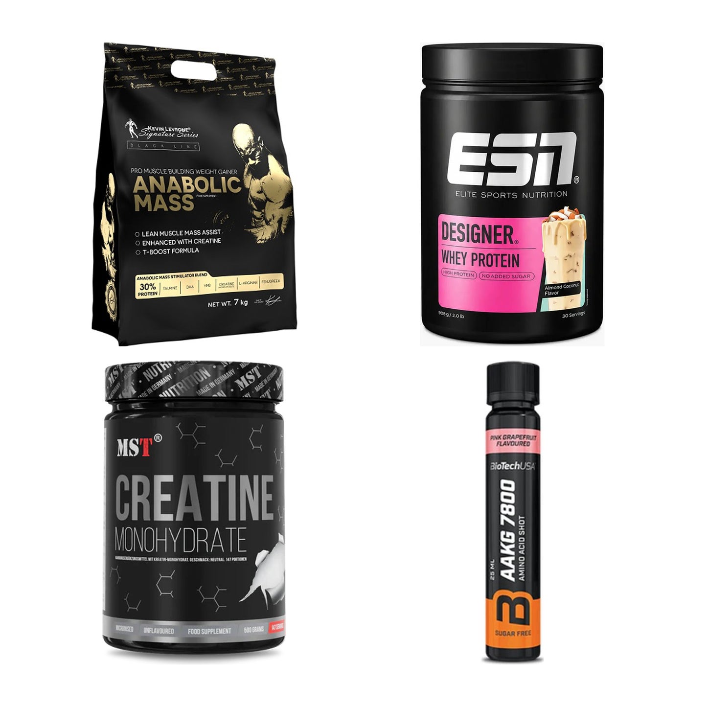 Masseaufbau für Fortgeschrittene: Kevin Levrone Anabolic + 3 weitere – alle enthaltenen Artikel