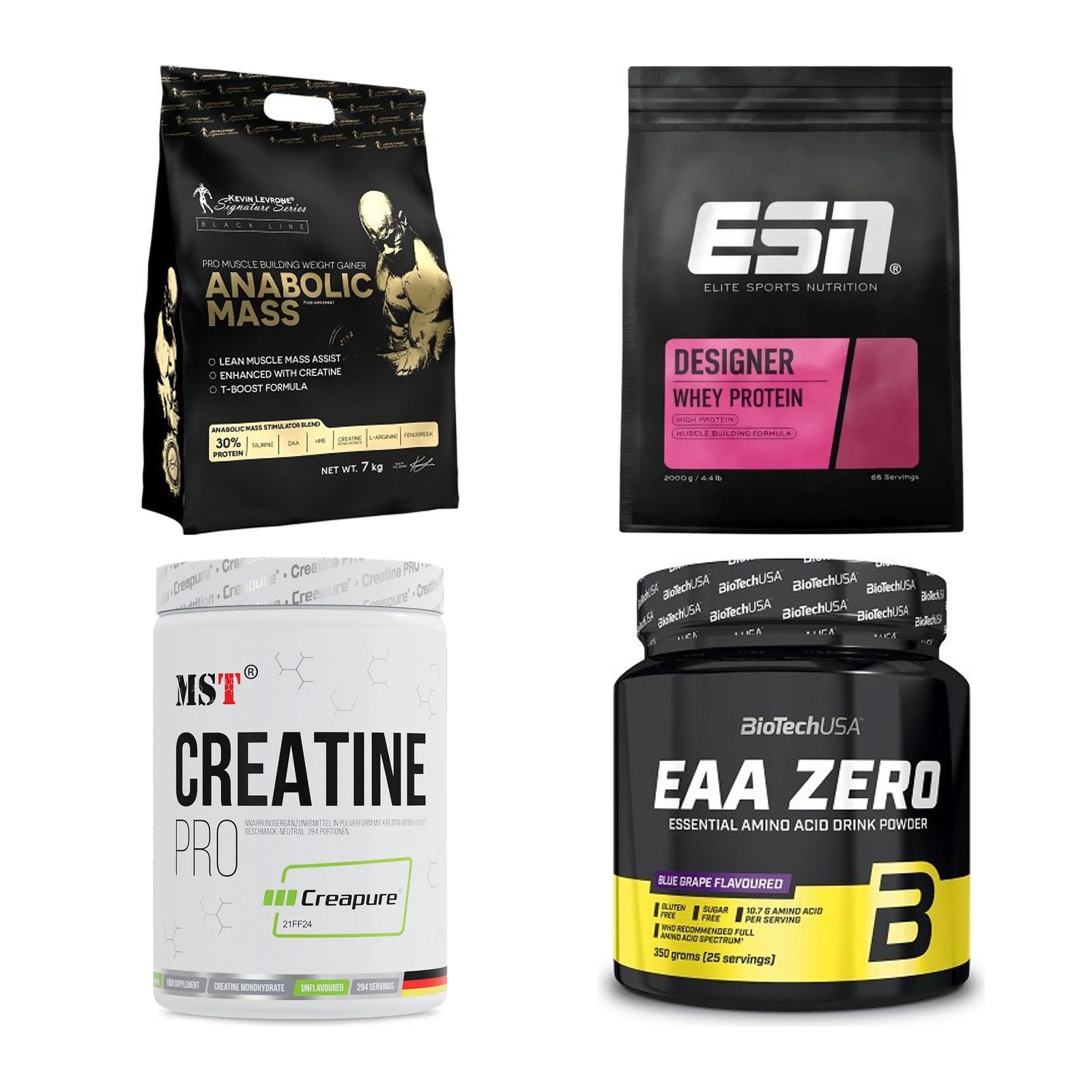 Masseaufbau für Fortgeschrittene: Kevin Levrone Anabolic + 3 weitere – alle enthaltenen Artikel