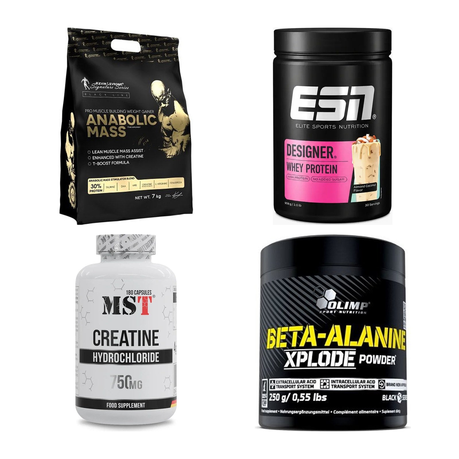Masseaufbau für Fortgeschrittene: Kevin Levrone Anabolic + 3 weitere – alle enthaltenen Artikel