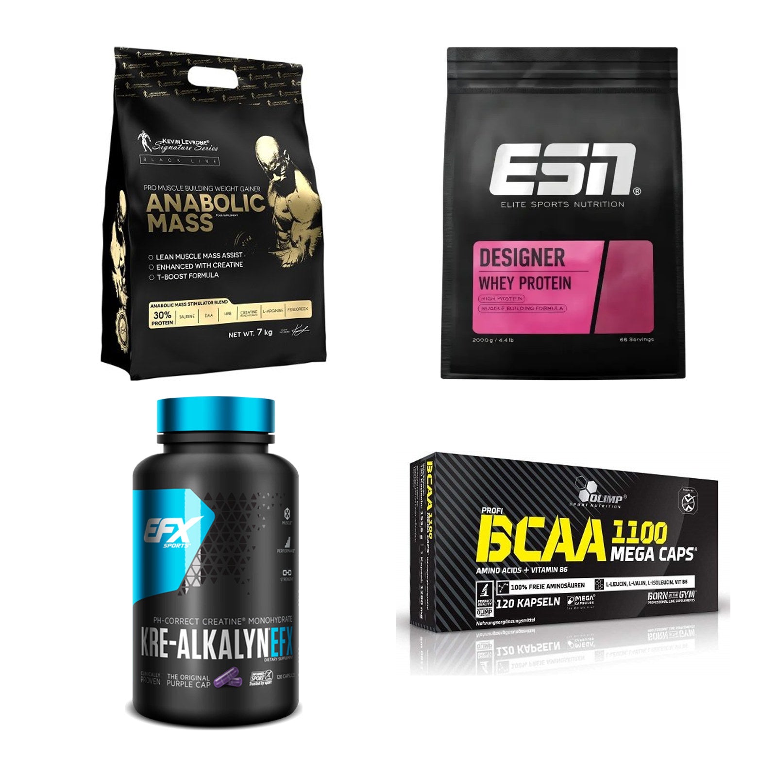 Masseaufbau für Fortgeschrittene: Kevin Levrone Anabolic + 3 weitere – alle enthaltenen Artikel