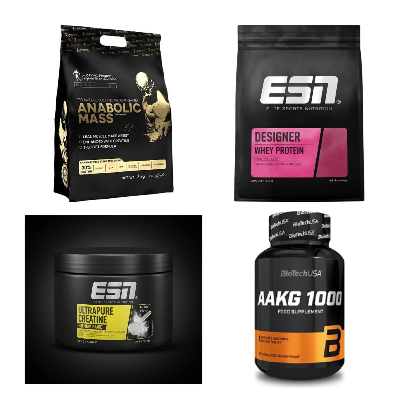 Masseaufbau für Fortgeschrittene: Kevin Levrone Anabolic + 3 weitere – alle enthaltenen Artikel