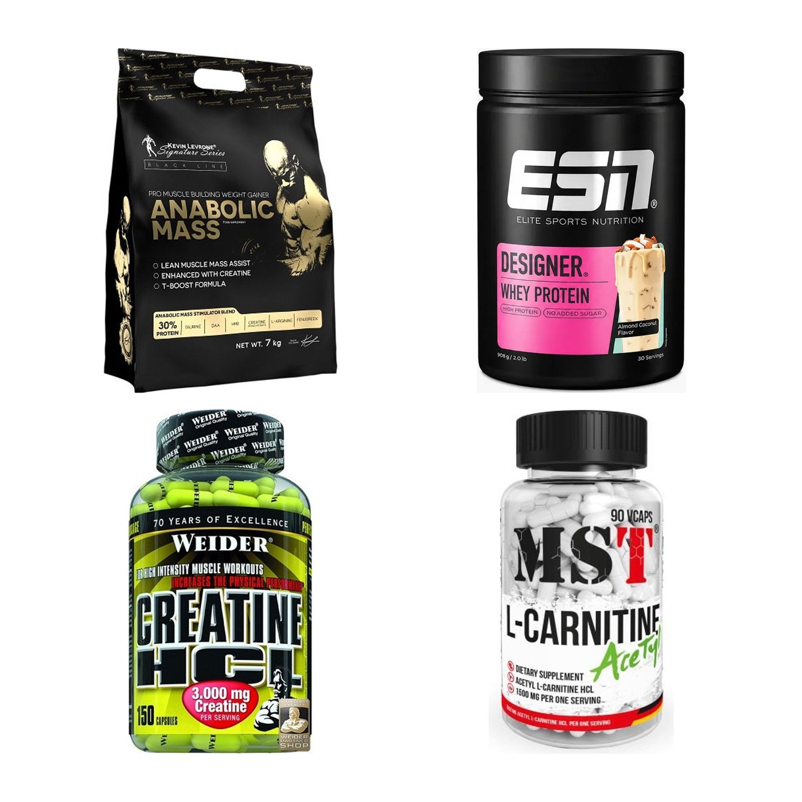 Masseaufbau für Fortgeschrittene: Kevin Levrone Anabolic + 3 weitere – alle enthaltenen Artikel