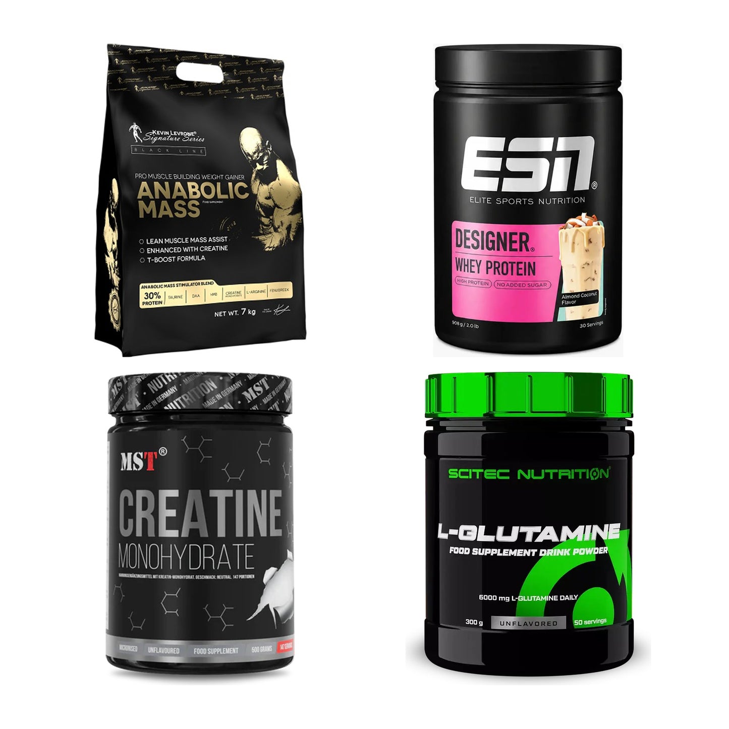 Masseaufbau für Fortgeschrittene: Kevin Levrone Anabolic + 3 weitere – alle enthaltenen Artikel