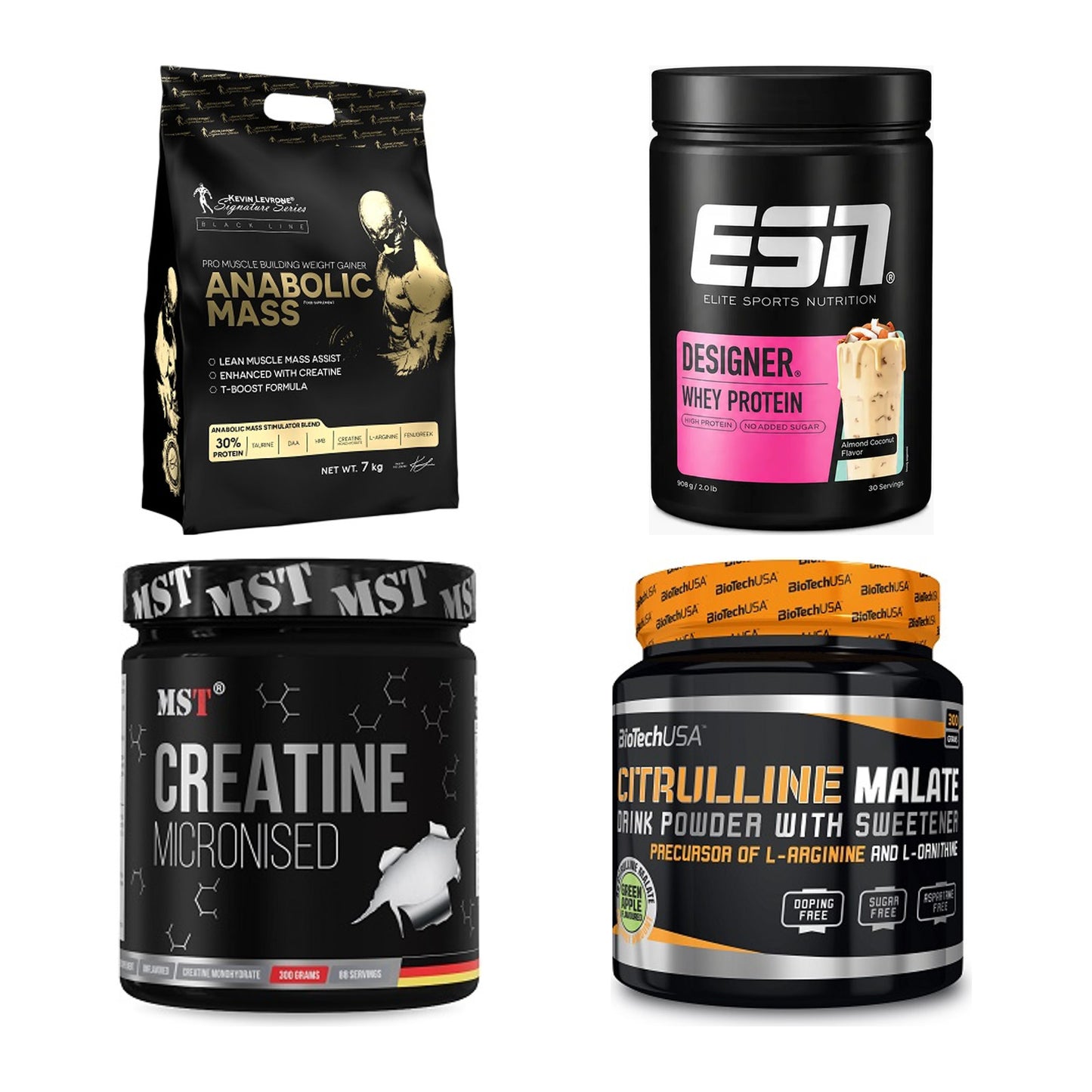 Masseaufbau für Fortgeschrittene: Kevin Levrone Anabolic + 3 weitere – alle enthaltenen Artikel