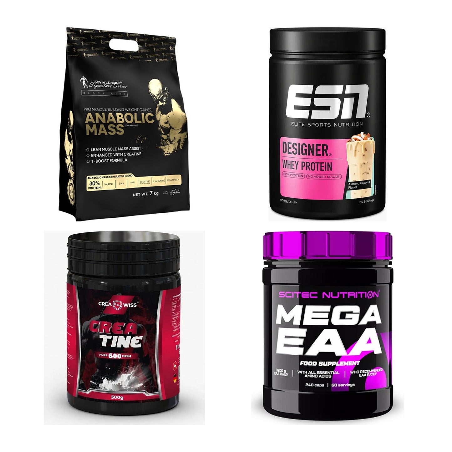Masseaufbau für Fortgeschrittene: Kevin Levrone Anabolic + 3 weitere – alle enthaltenen Artikel