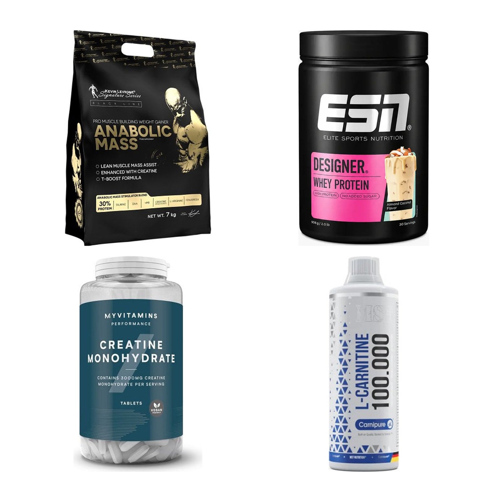 Masseaufbau für Fortgeschrittene: Kevin Levrone Anabolic + 3 weitere – alle enthaltenen Artikel