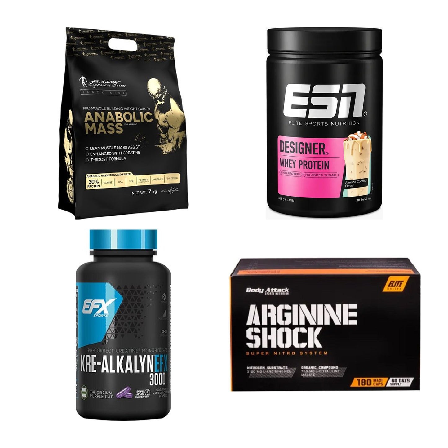 Masseaufbau für Fortgeschrittene: Kevin Levrone Anabolic + 3 weitere – alle enthaltenen Artikel