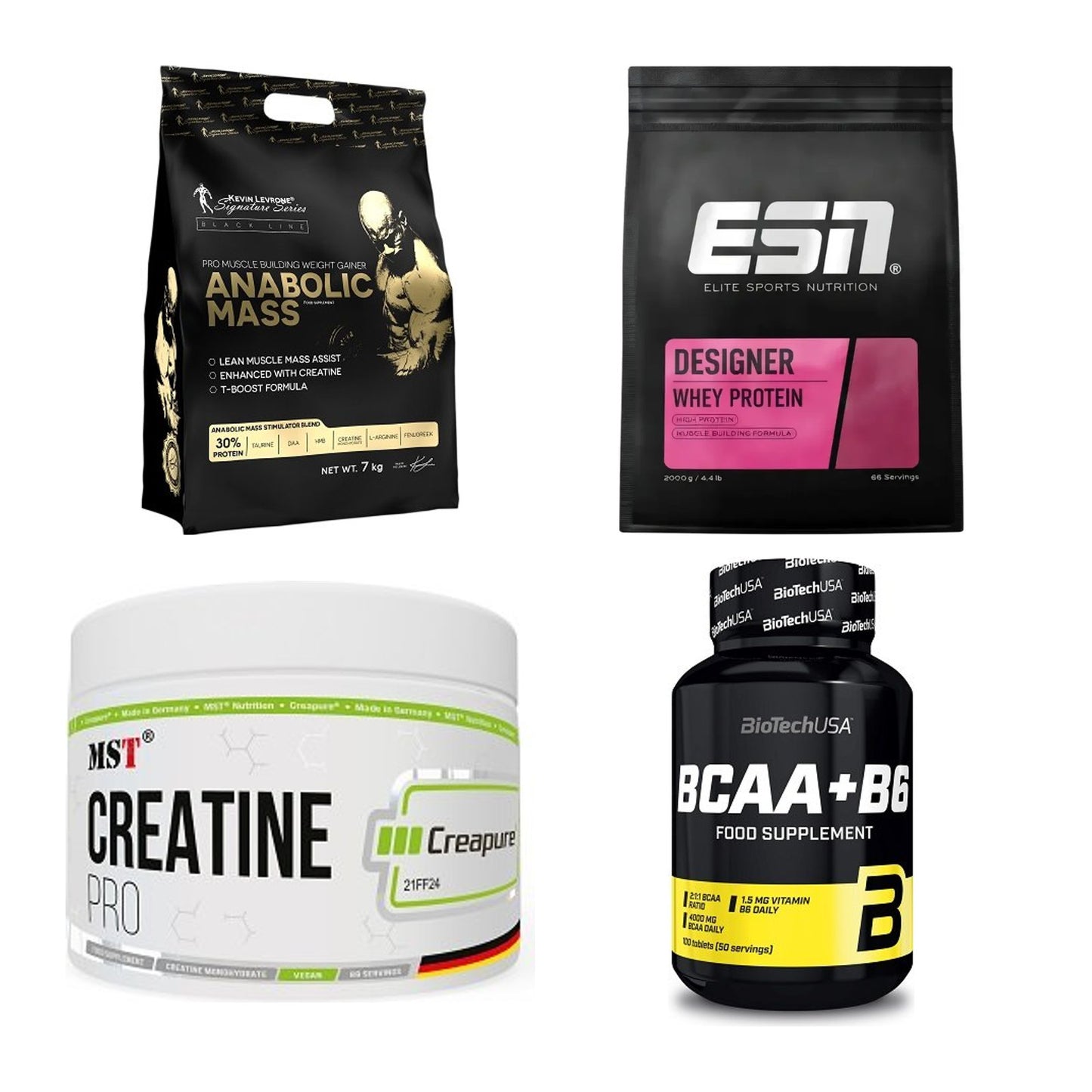 Masseaufbau für Fortgeschrittene: Kevin Levrone Anabolic + 3 weitere – alle enthaltenen Artikel