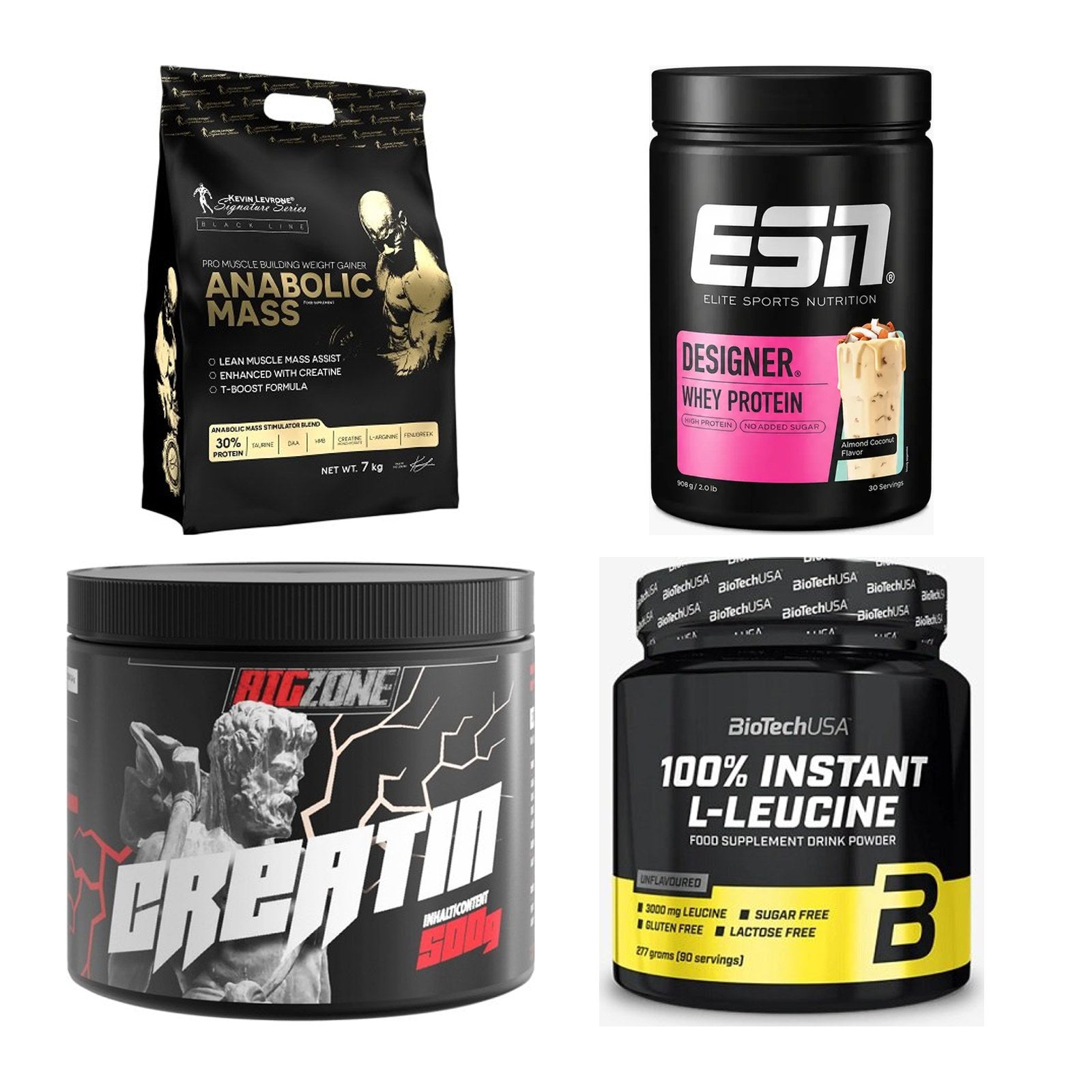 Masseaufbau für Fortgeschrittene: Kevin Levrone Anabolic + 3 weitere – alle enthaltenen Artikel