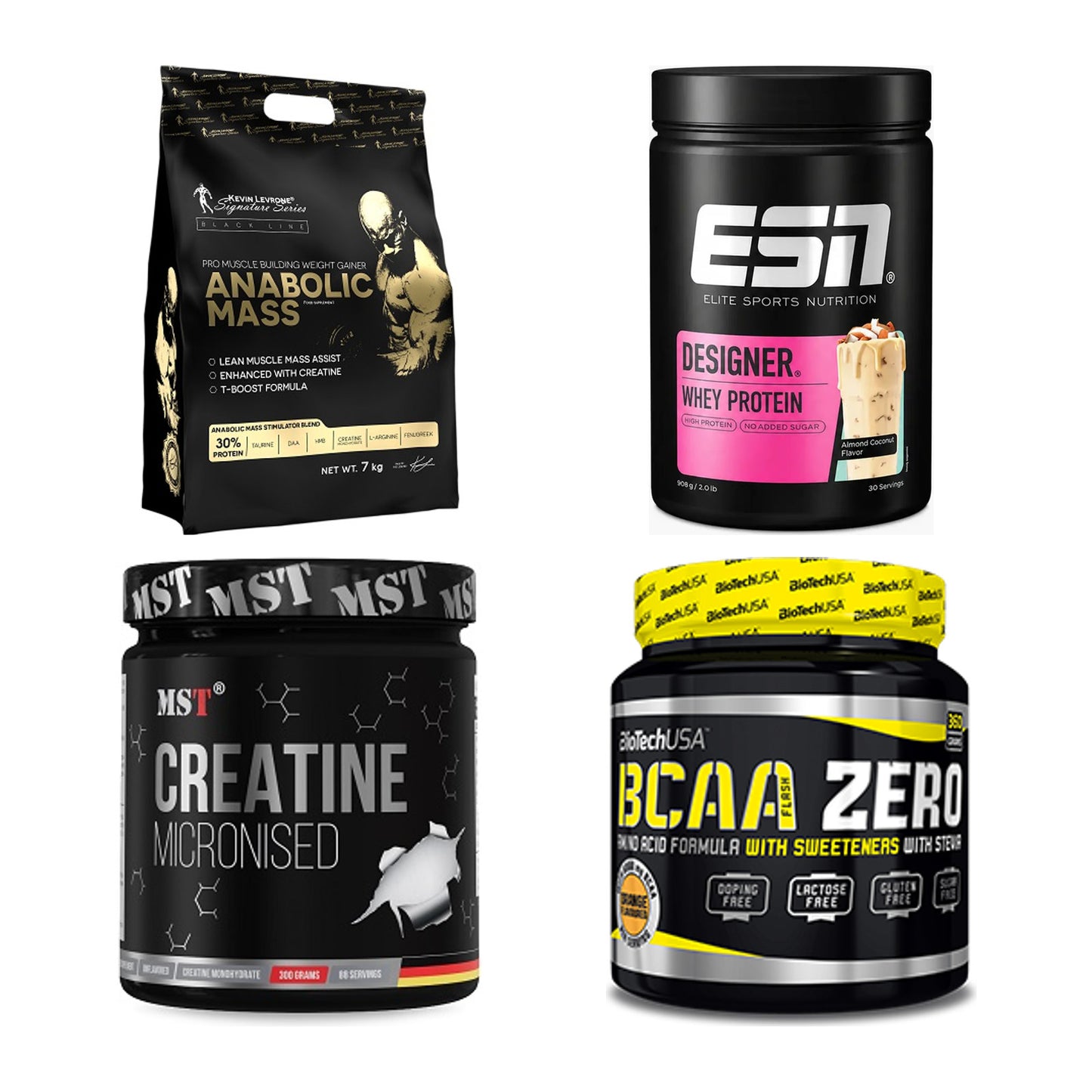 Masseaufbau für Fortgeschrittene: Kevin Levrone Anabolic + 3 weitere – alle enthaltenen Artikel