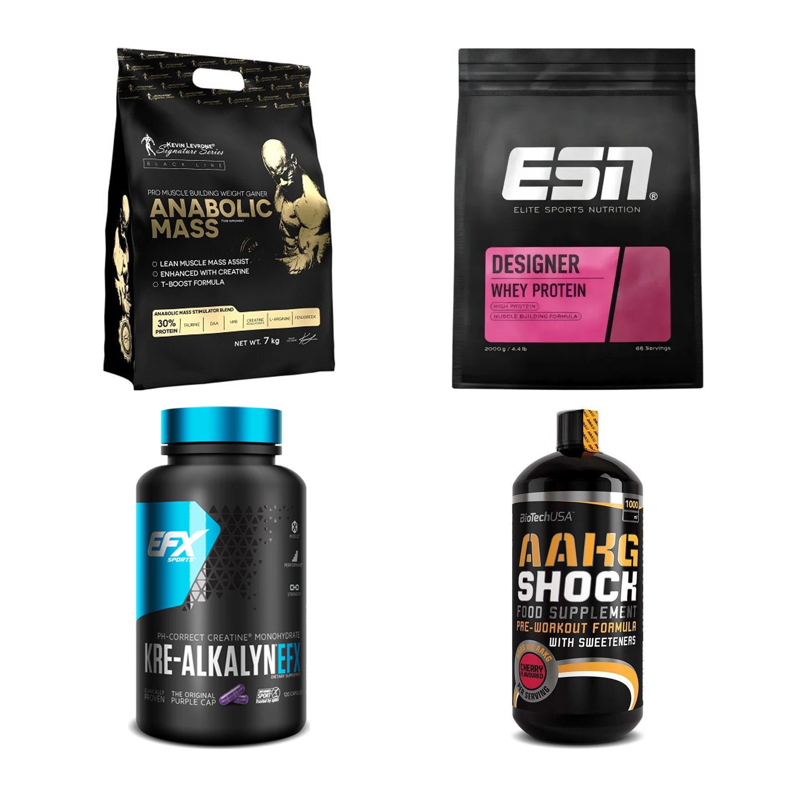 Masseaufbau für Fortgeschrittene: Kevin Levrone Anabolic + 3 weitere – alle enthaltenen Artikel
