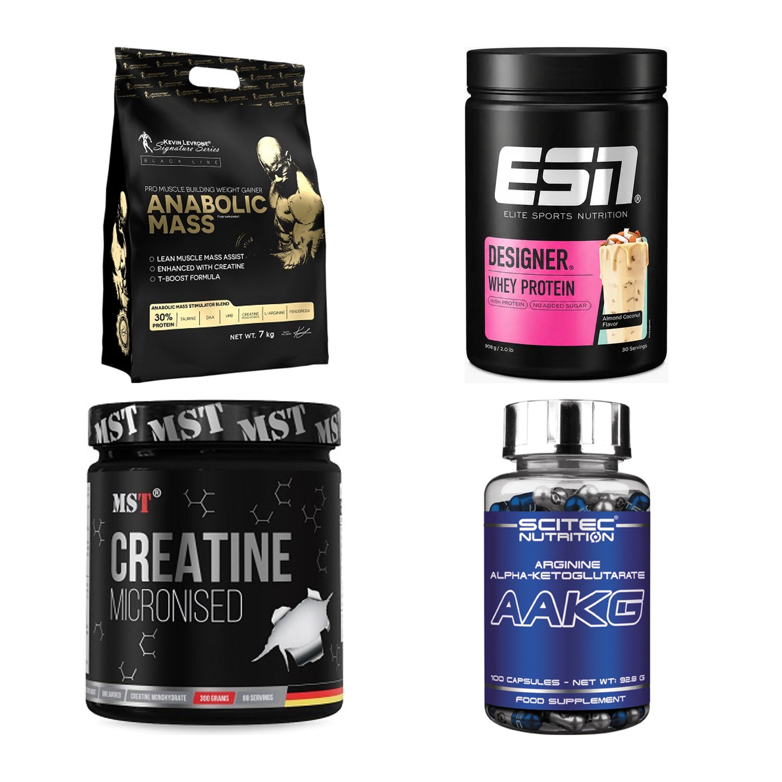 Masseaufbau für Fortgeschrittene: Kevin Levrone Anabolic + 3 weitere – alle enthaltenen Artikel