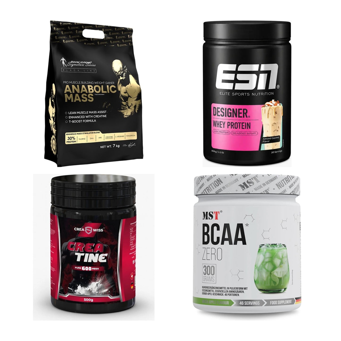 Masseaufbau für Fortgeschrittene: Kevin Levrone Anabolic + 3 weitere – alle enthaltenen Artikel